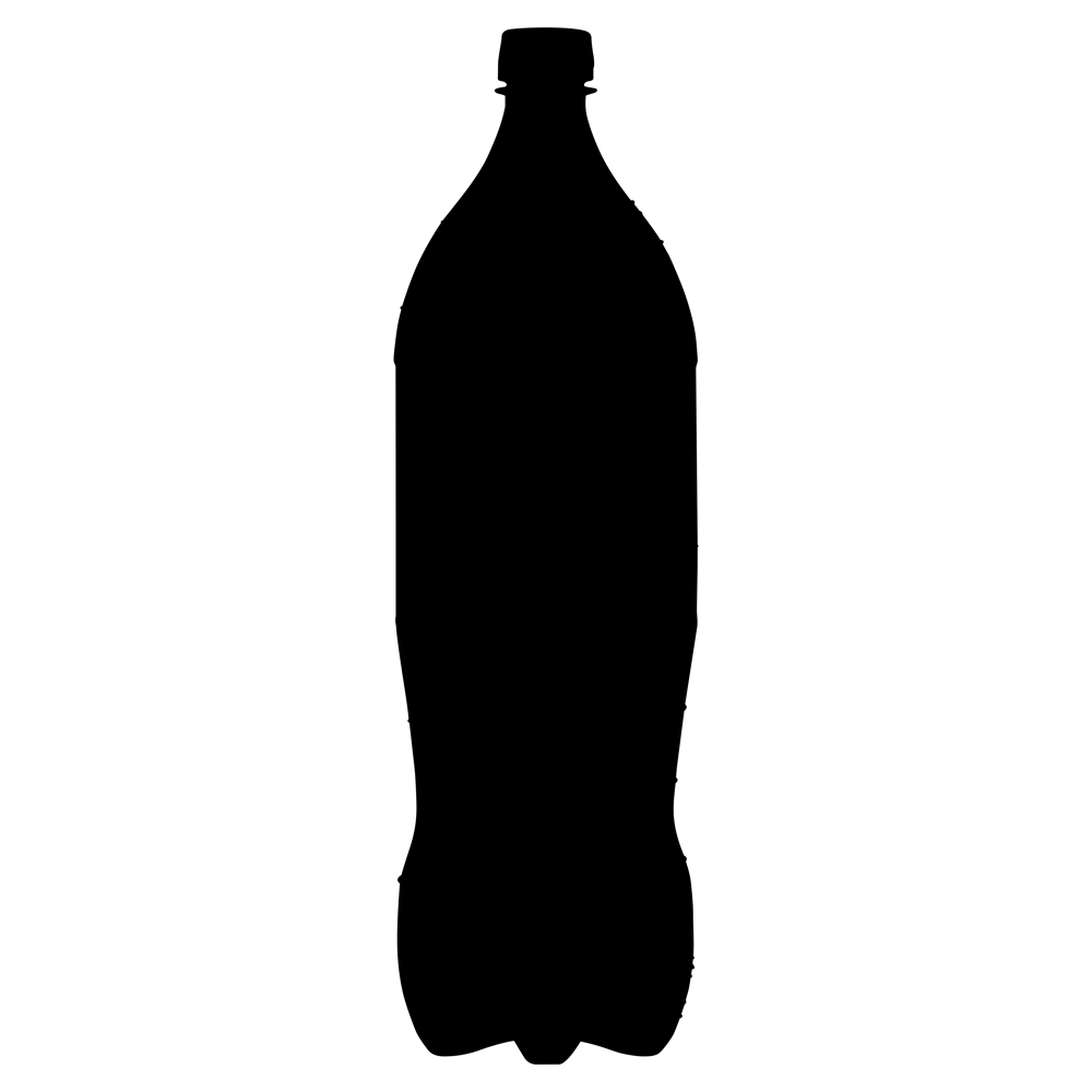Black Bottle Silhouette Icon