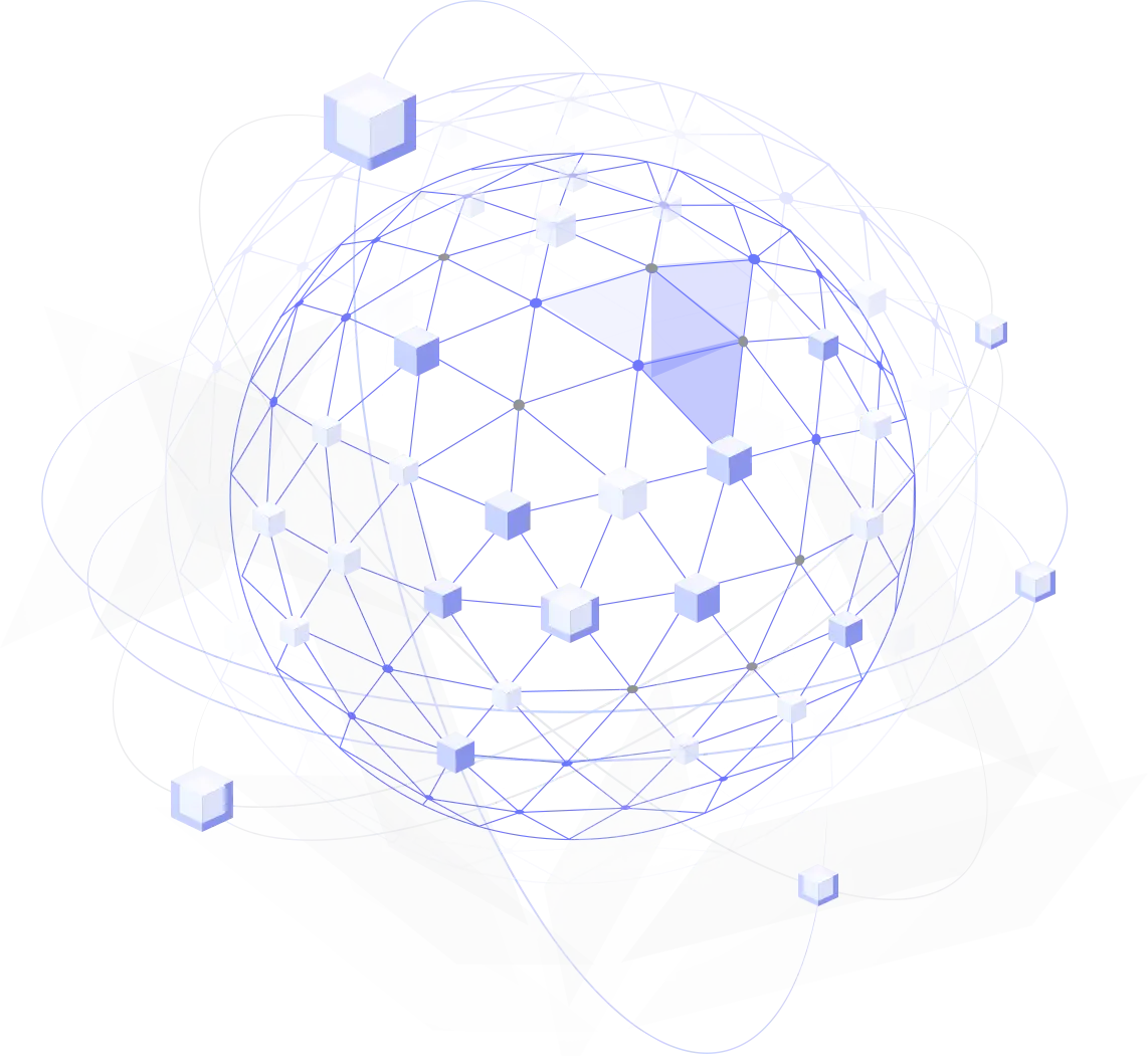 Illustration of a Digital Globe with Networking Nodes