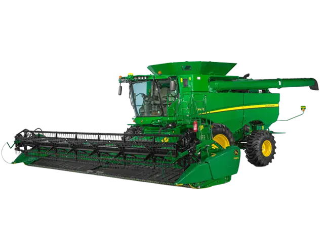 Green Combine Harvester for Farming