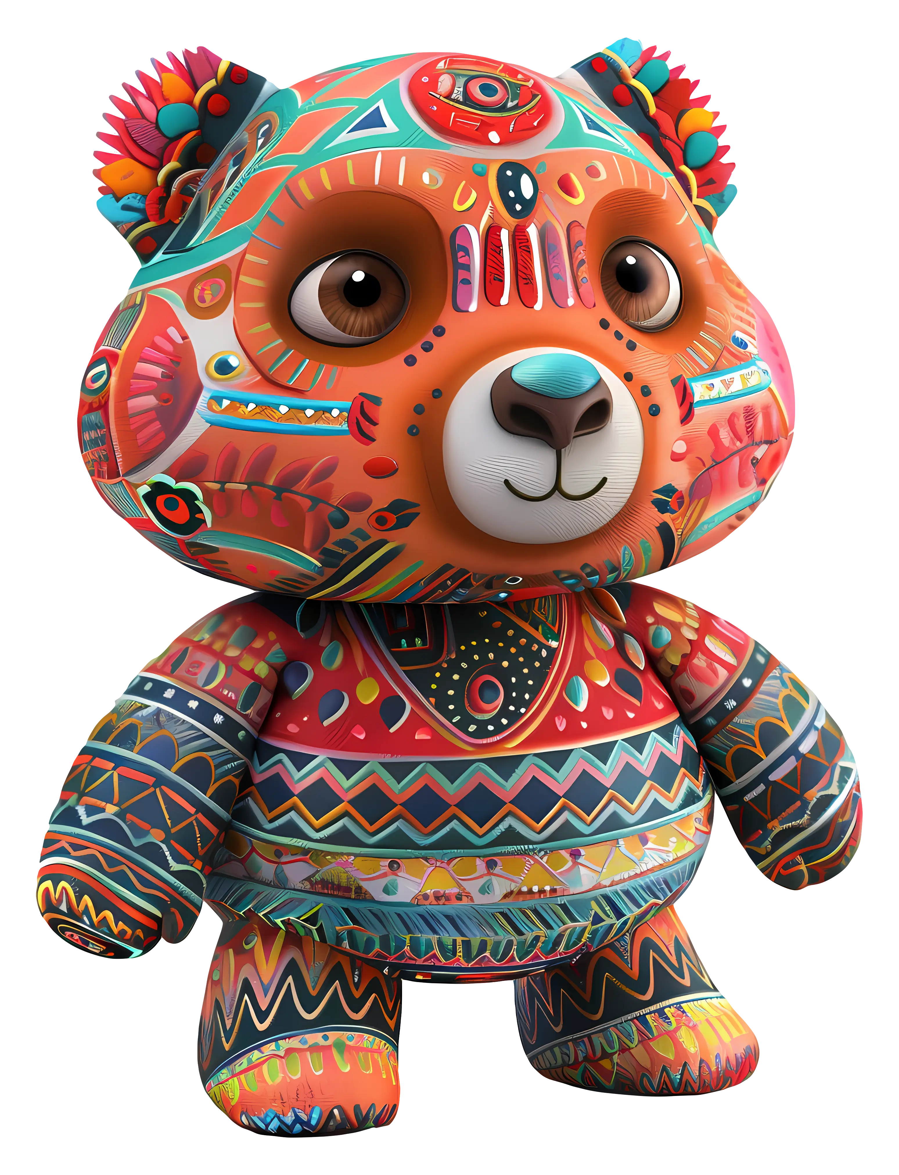 Bohemian Designed Bear Character