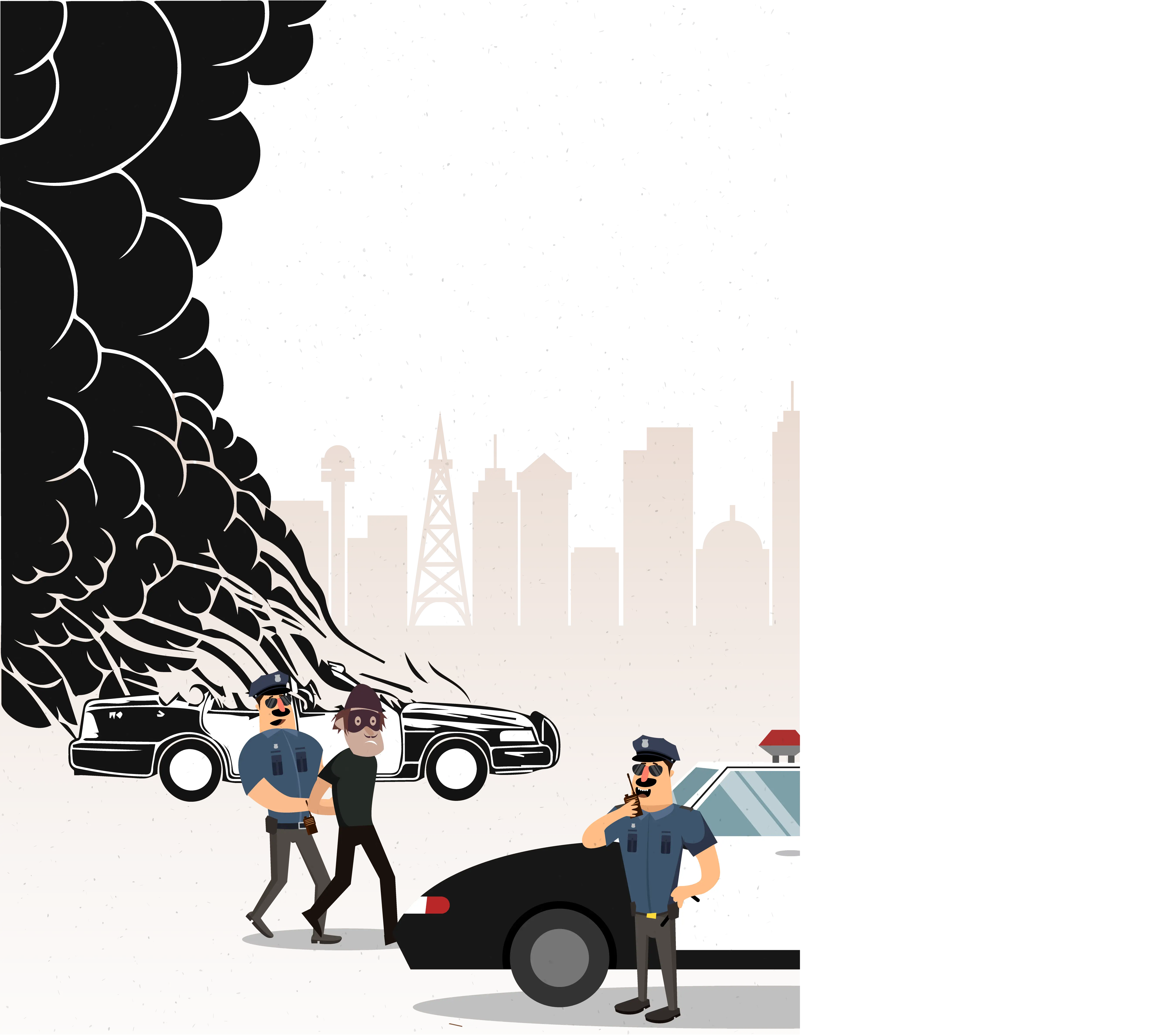 Police Arresting Criminal