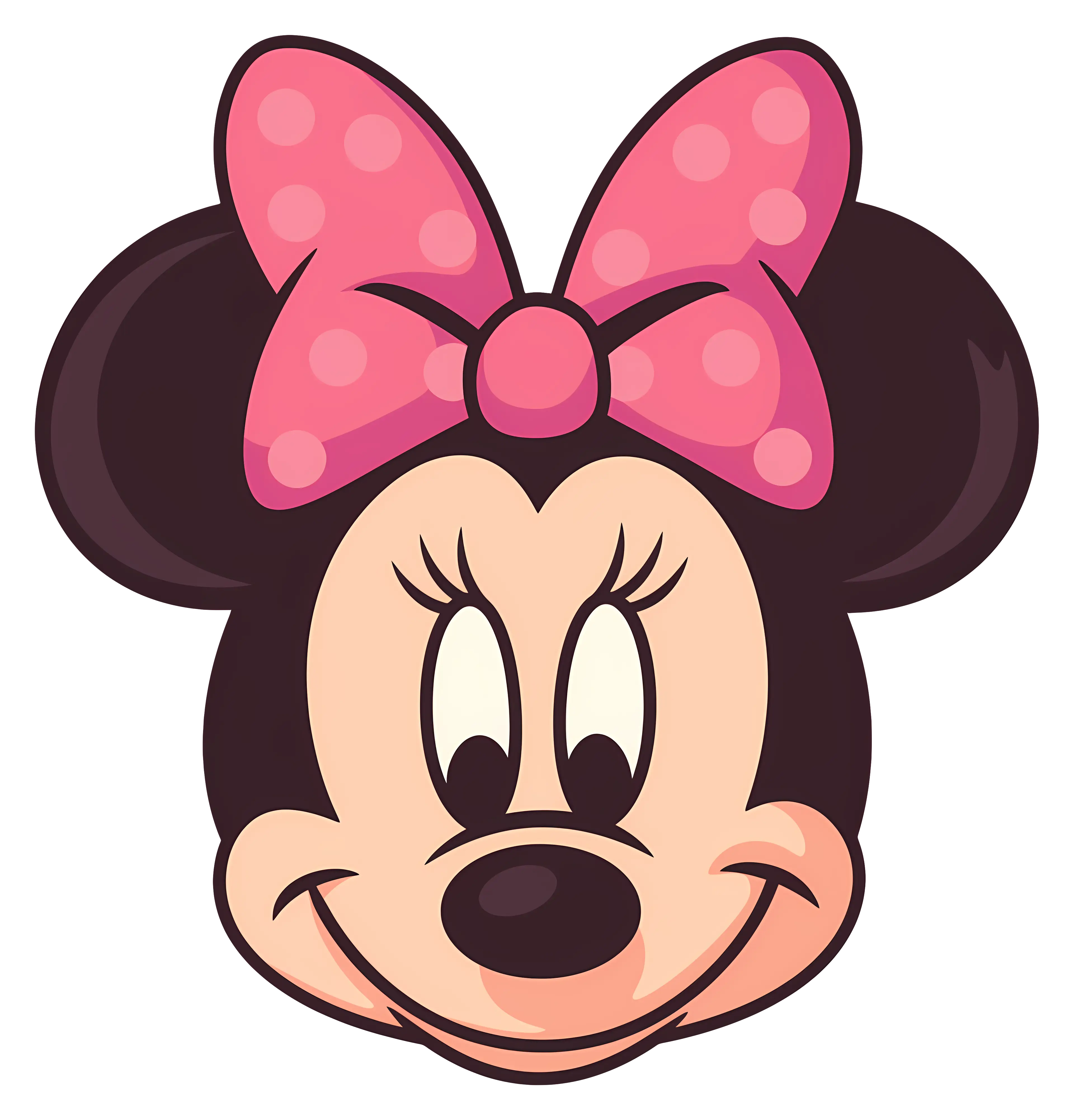 Character with Pink Bow Illustration