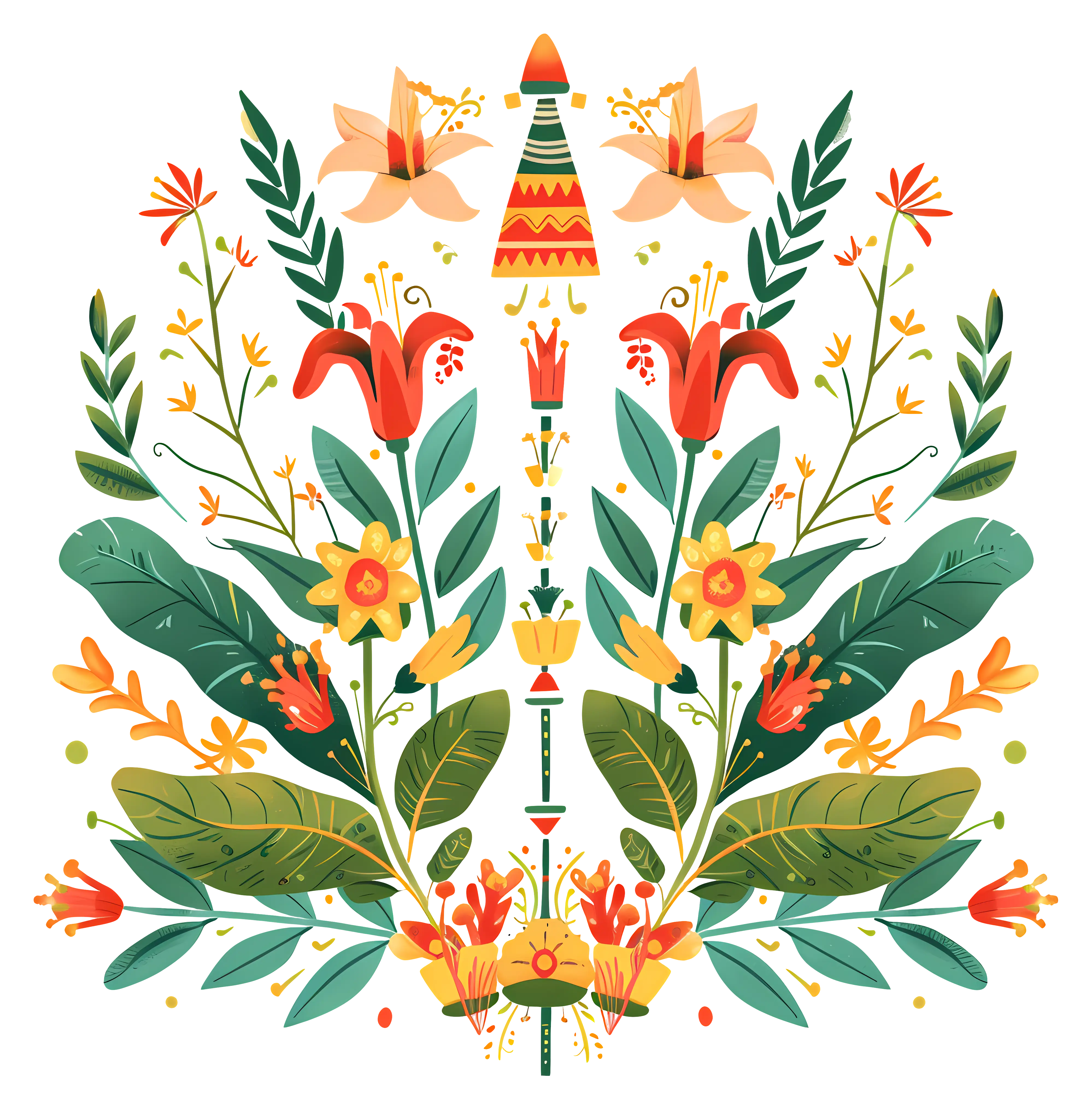 Colorful Floral Pattern Design