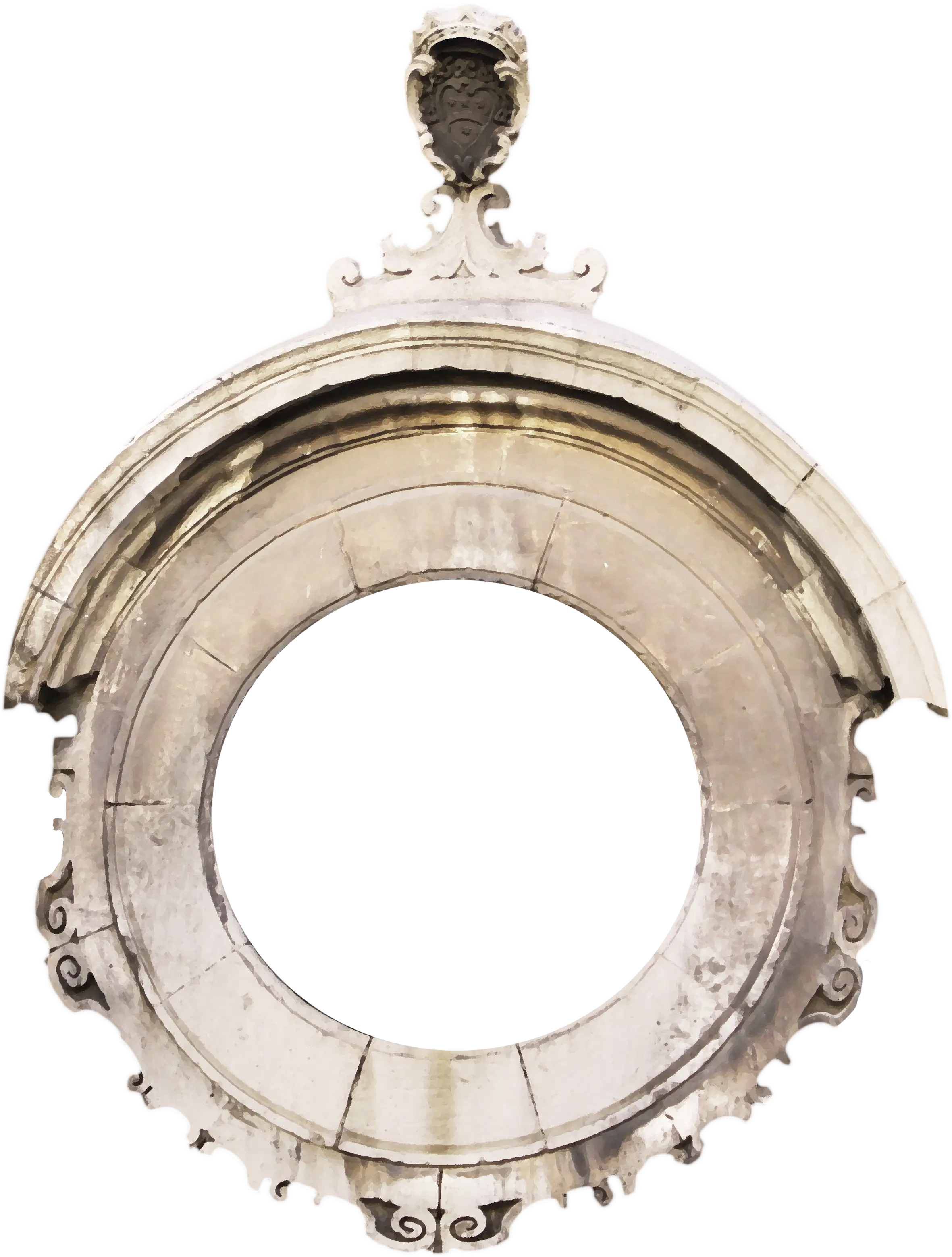 Ornate Circular Frame for Decoration