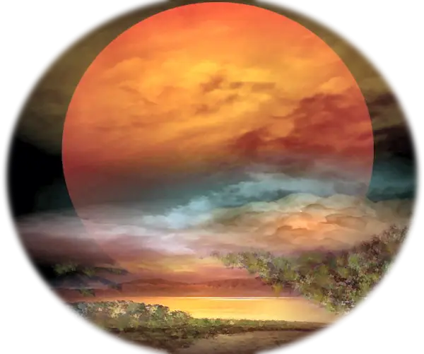 Beautiful Sunset with Clouds