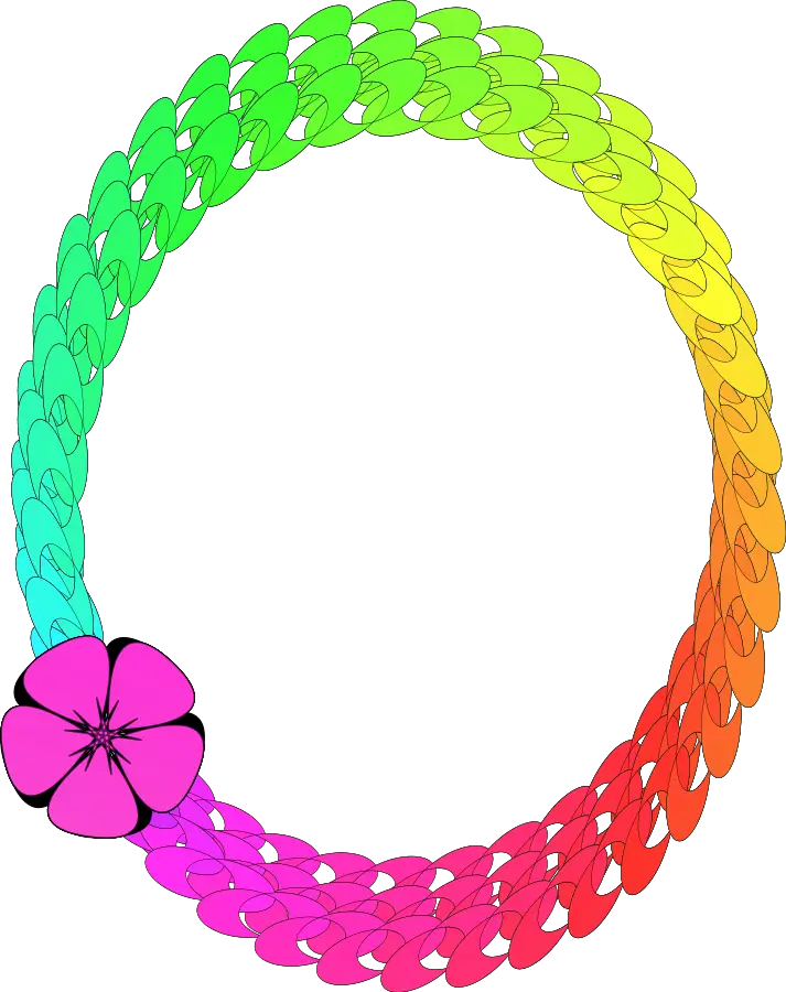 Colorful Wreath with Flower