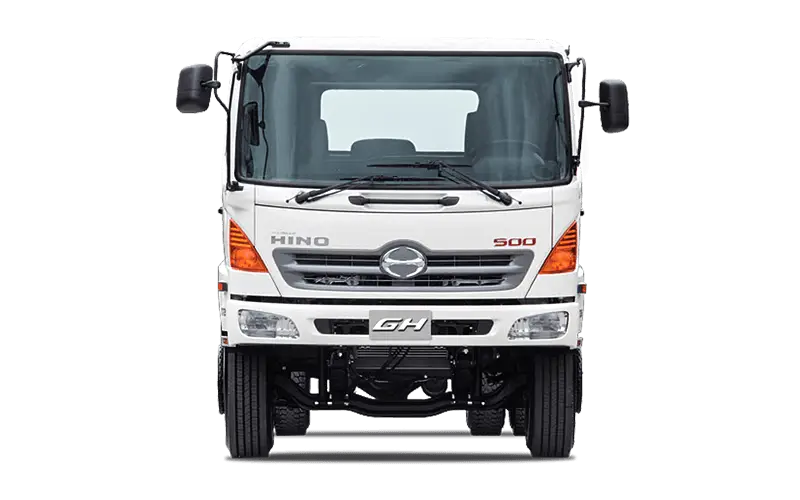 Front View of White Truck