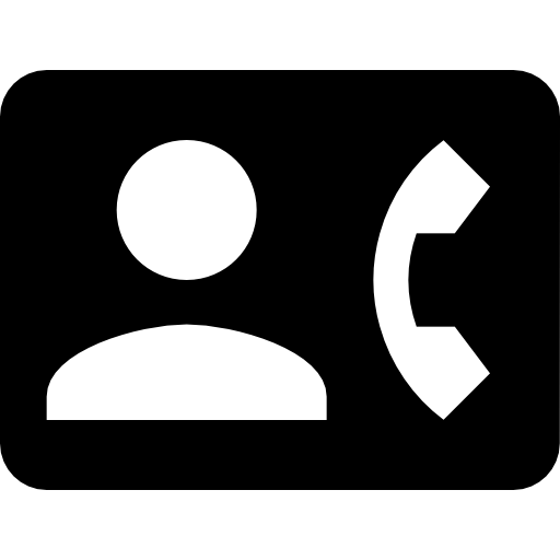 Contact Icon with Phone and Person