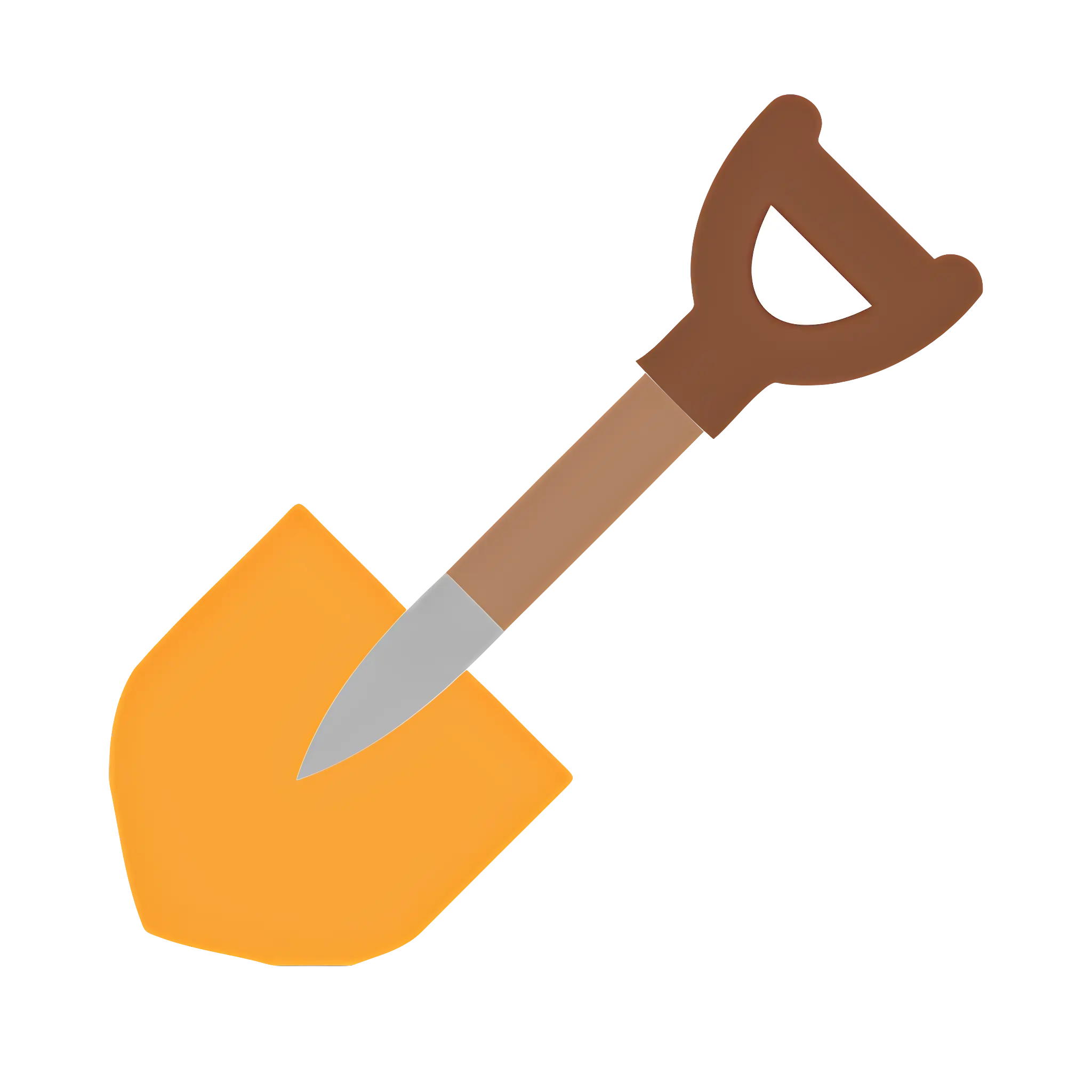 Yellow Shovel for Gardening