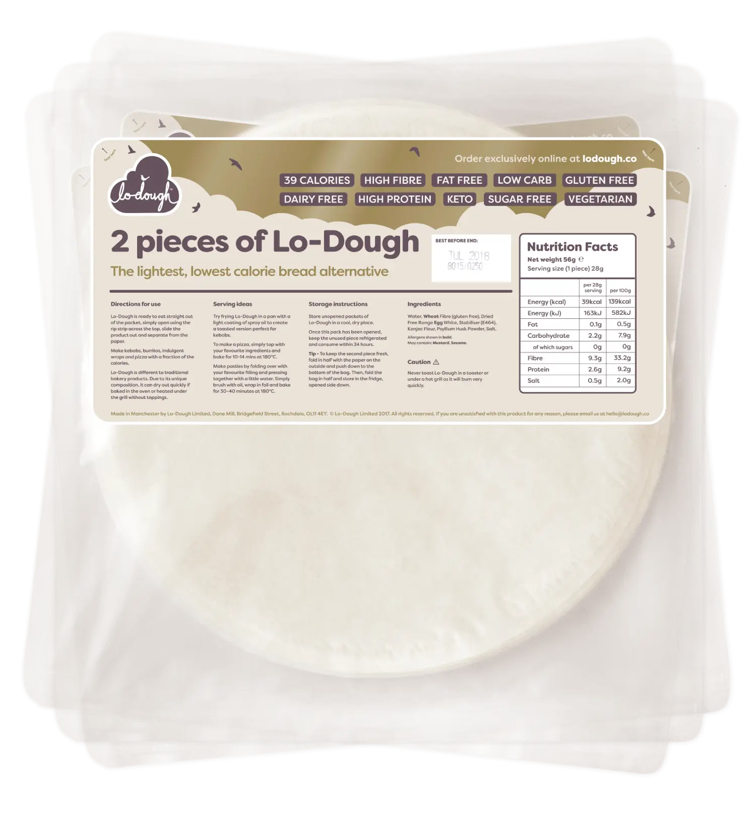 Low-Calorie Lo-Dough Bread
