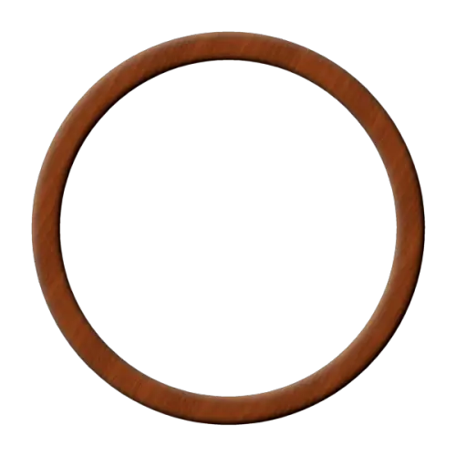 Rustic Wooden Circular Frame Design