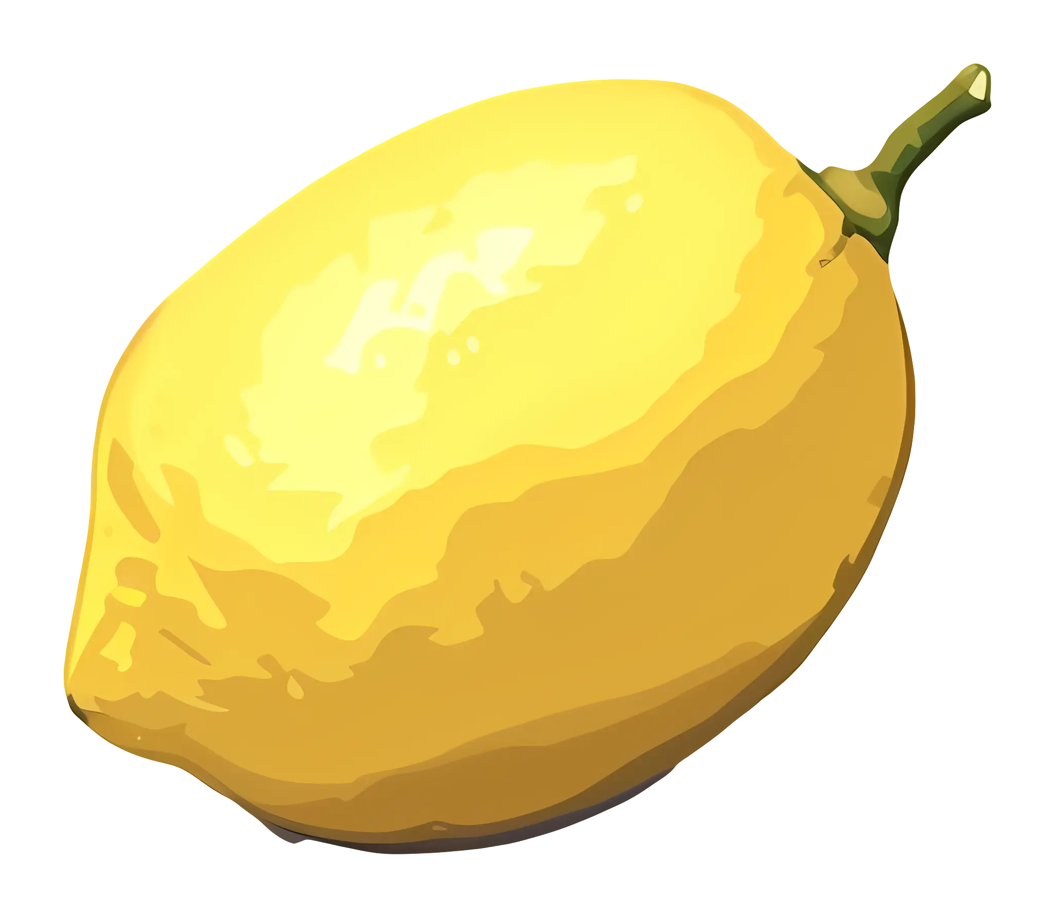 Illustrated Yellow Lemon