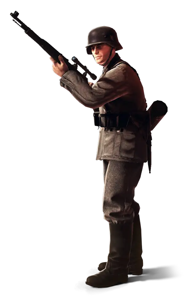 Military Soldier with Rifle