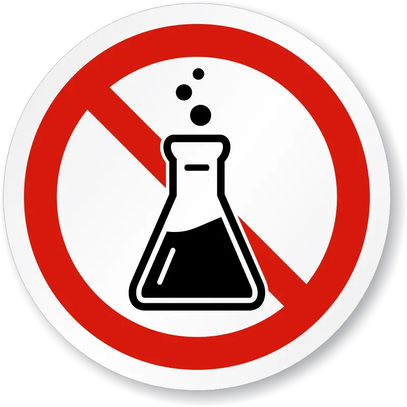 No Chemistry Allowed Sign