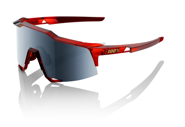 Red Sports Style Sunglasses with Reflective Lens