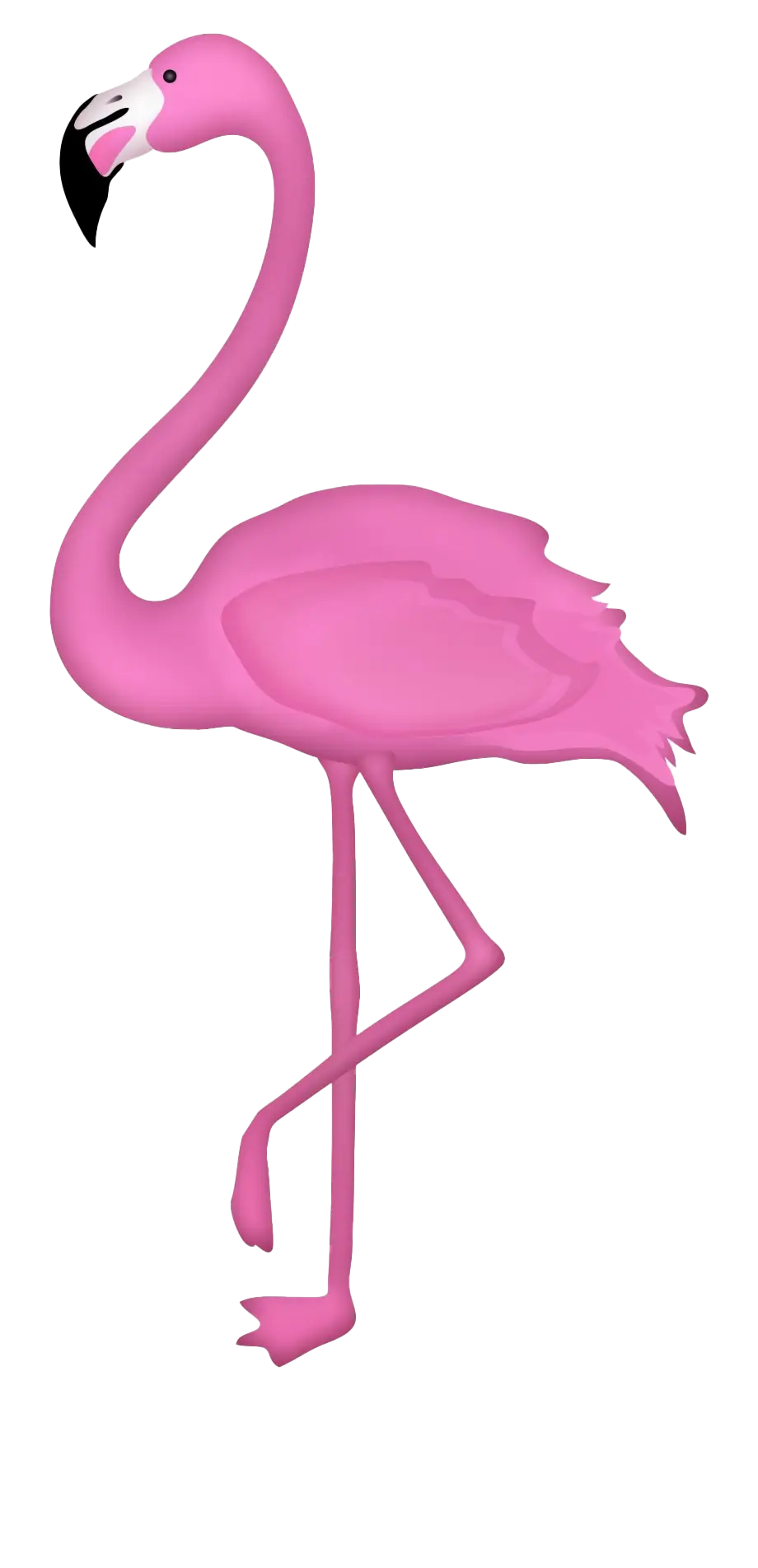 Minimalist Pink Flamingo Illustration
