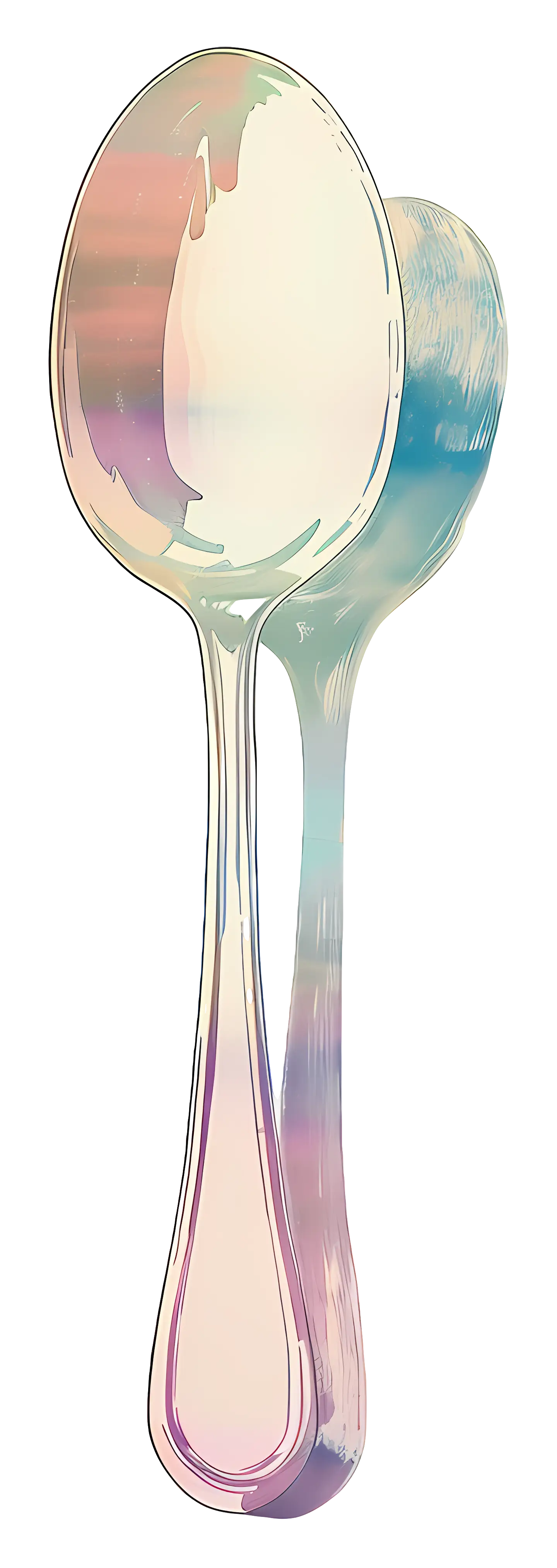 Colorful Spoons Illustration