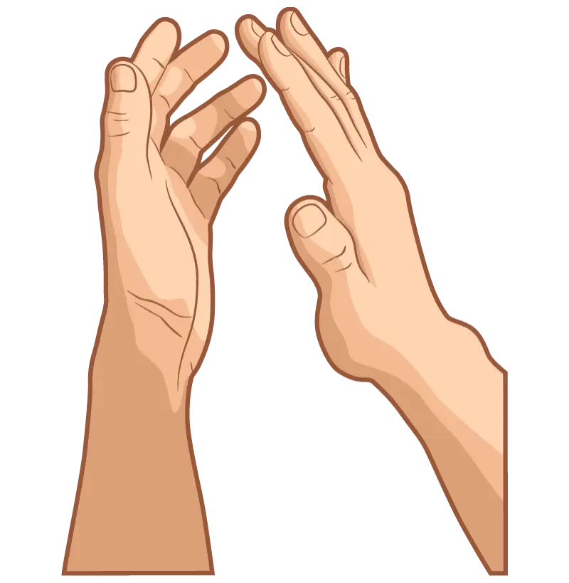 Illustration of Clapping Hands