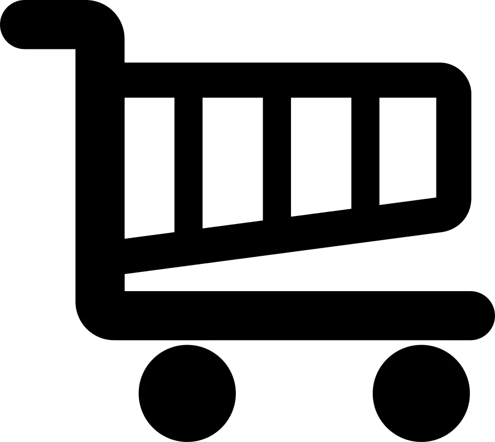 Black Shopping Cart Icon