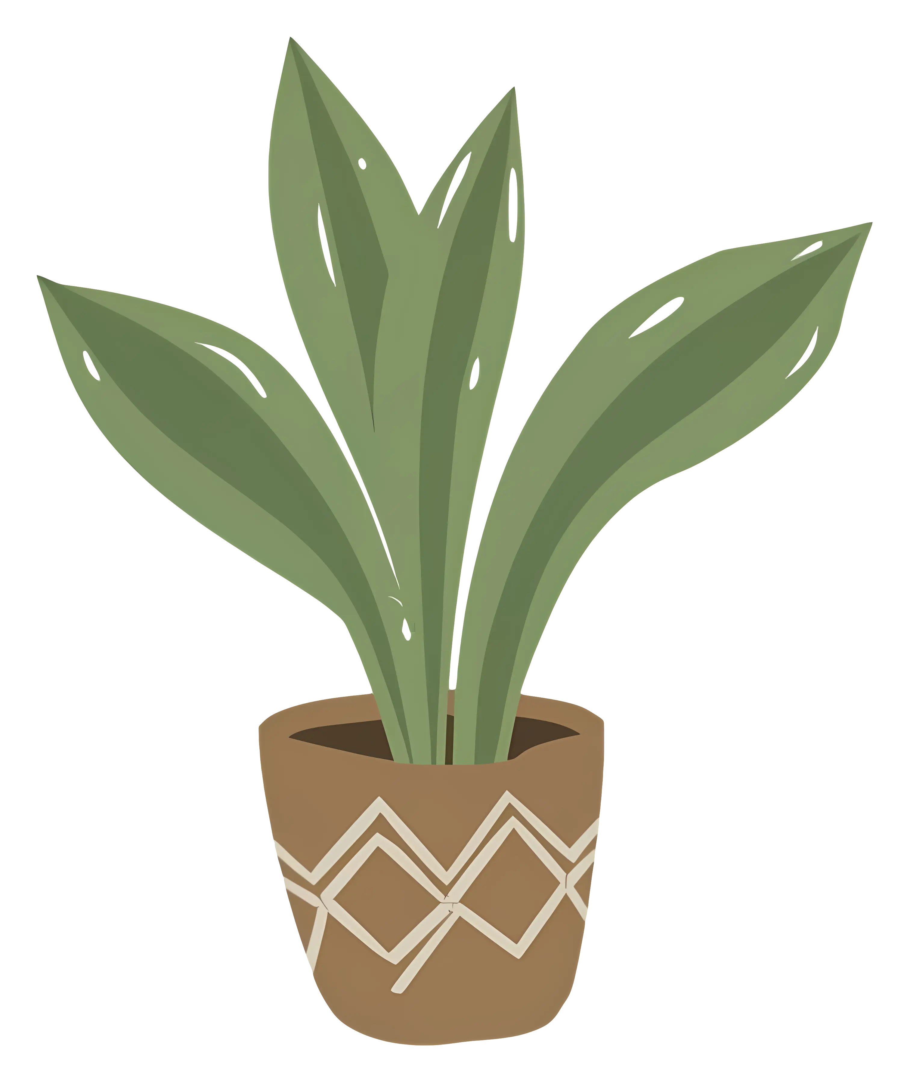Potted Plant Illustration