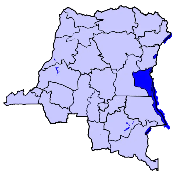 Highlighted Map of Democratic Republic of the Congo