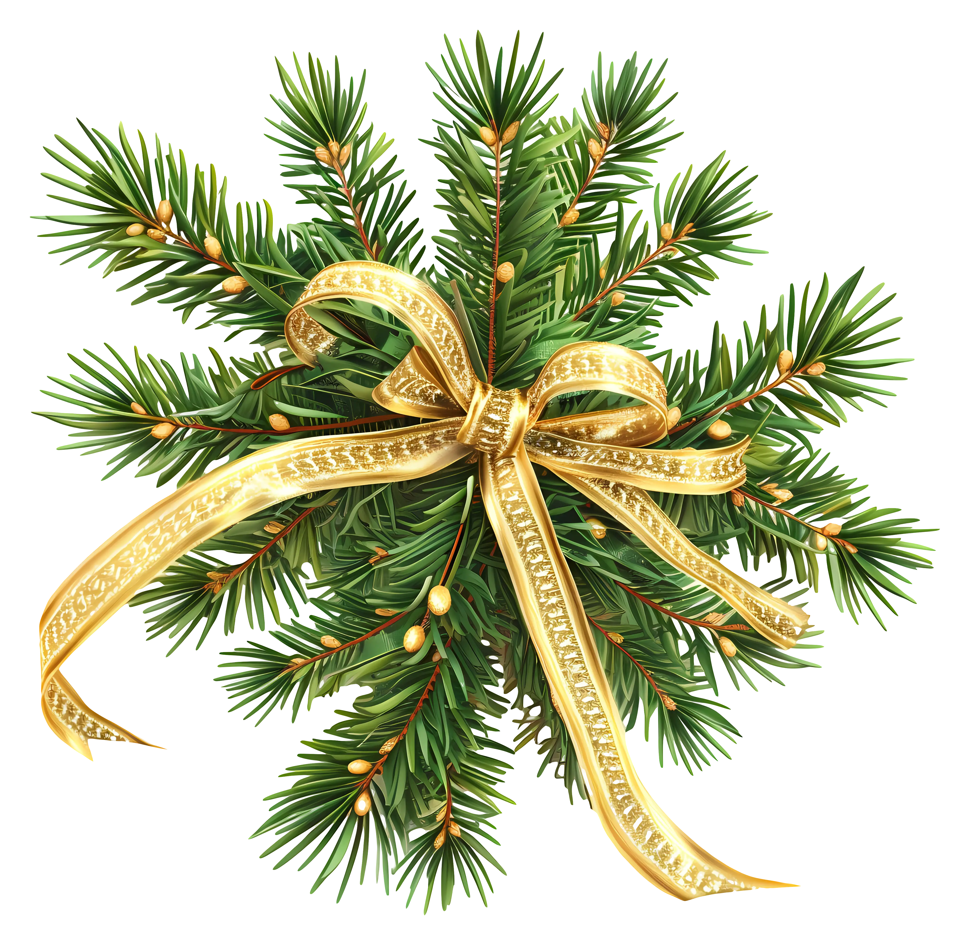 Festive Christmas Pine Decoration