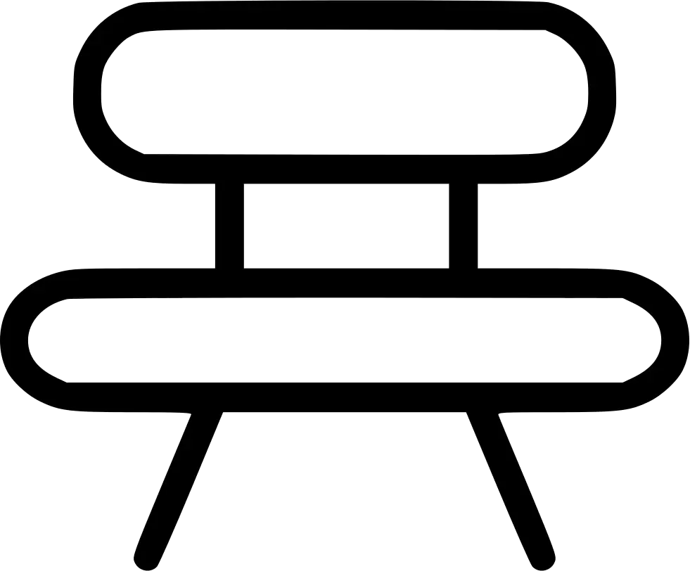 Black Abstract Chair Outline Illustration