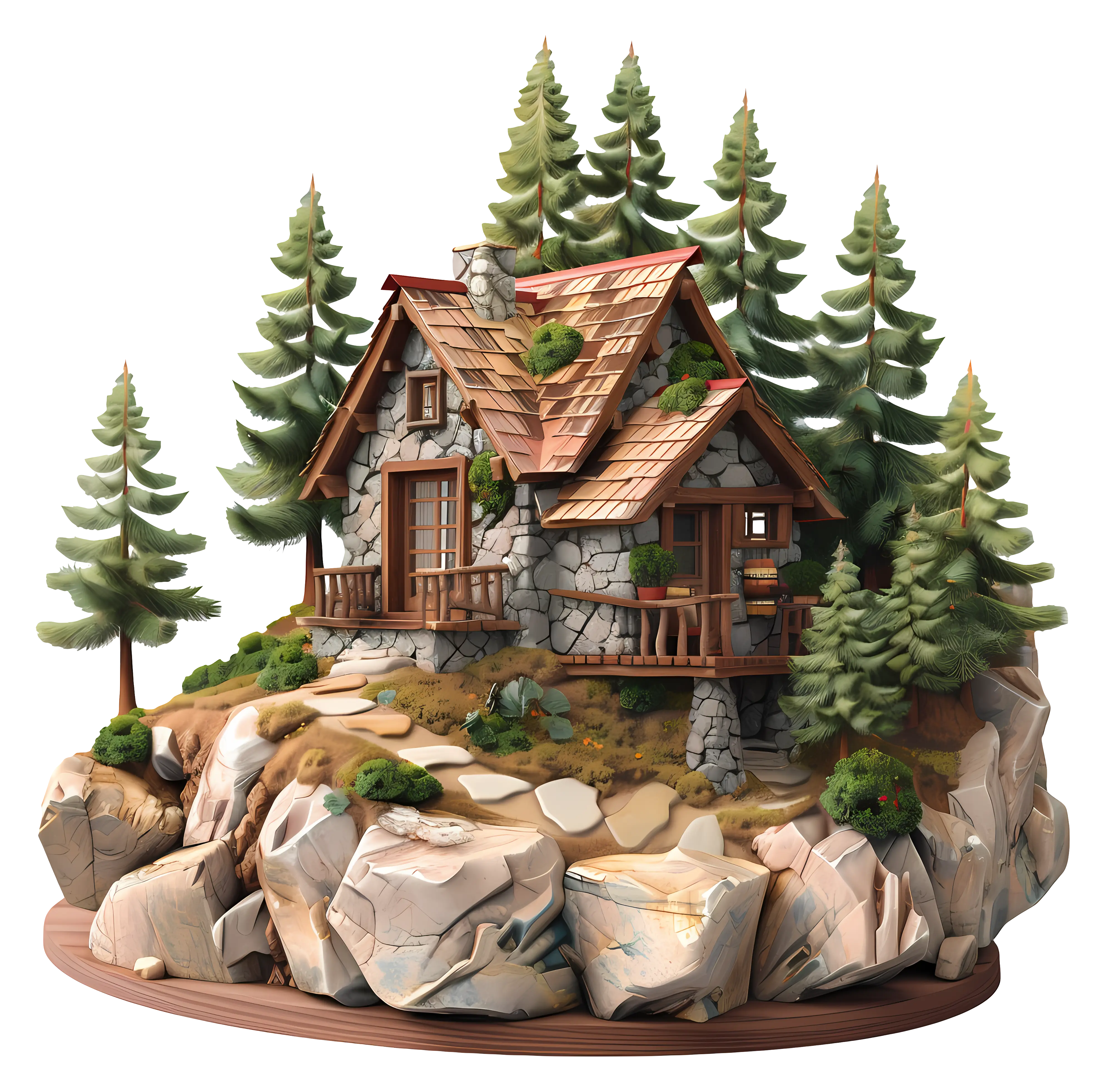 Rustic Cabin in the Woods