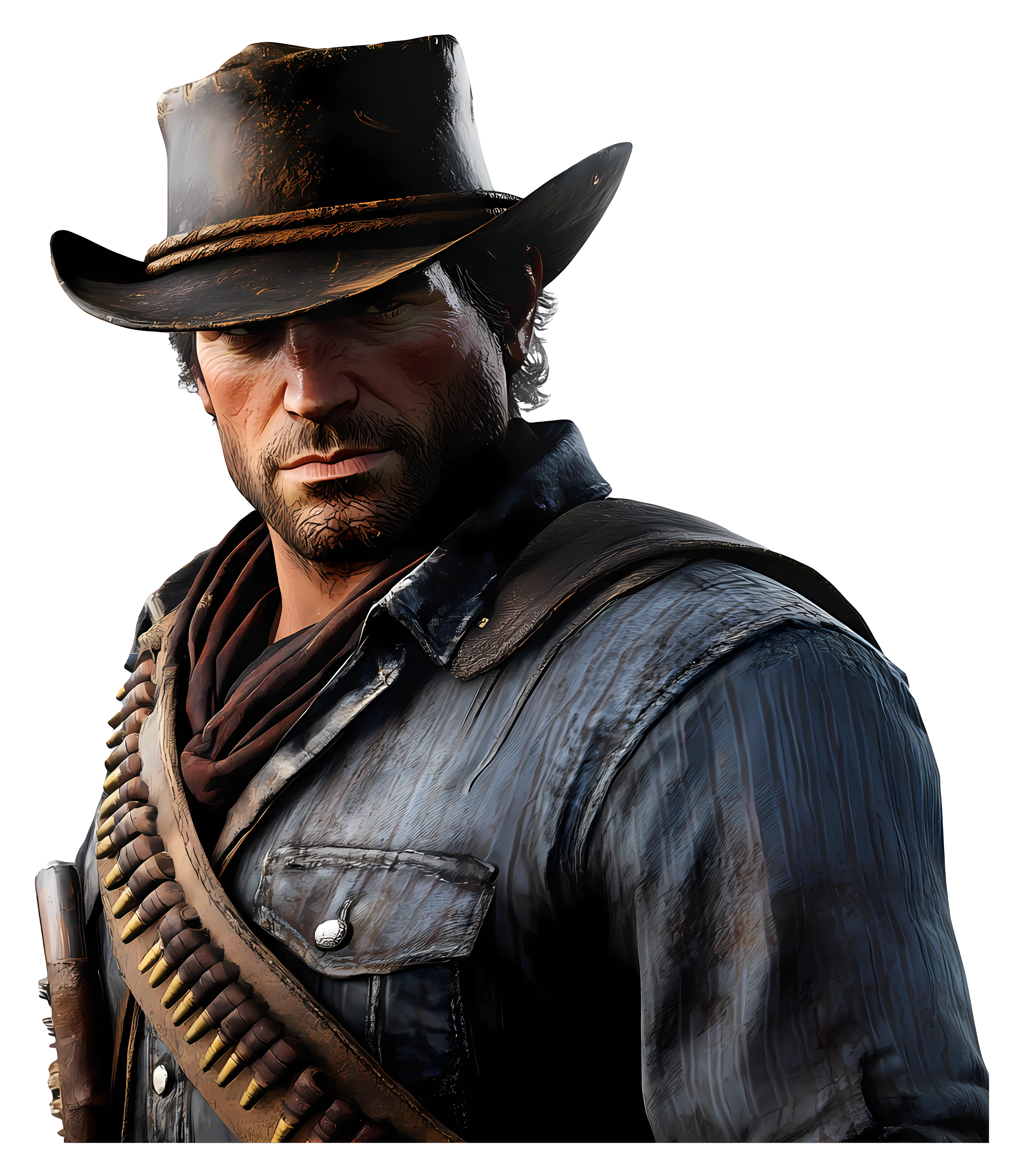 Cowboy Character in Western Outfit