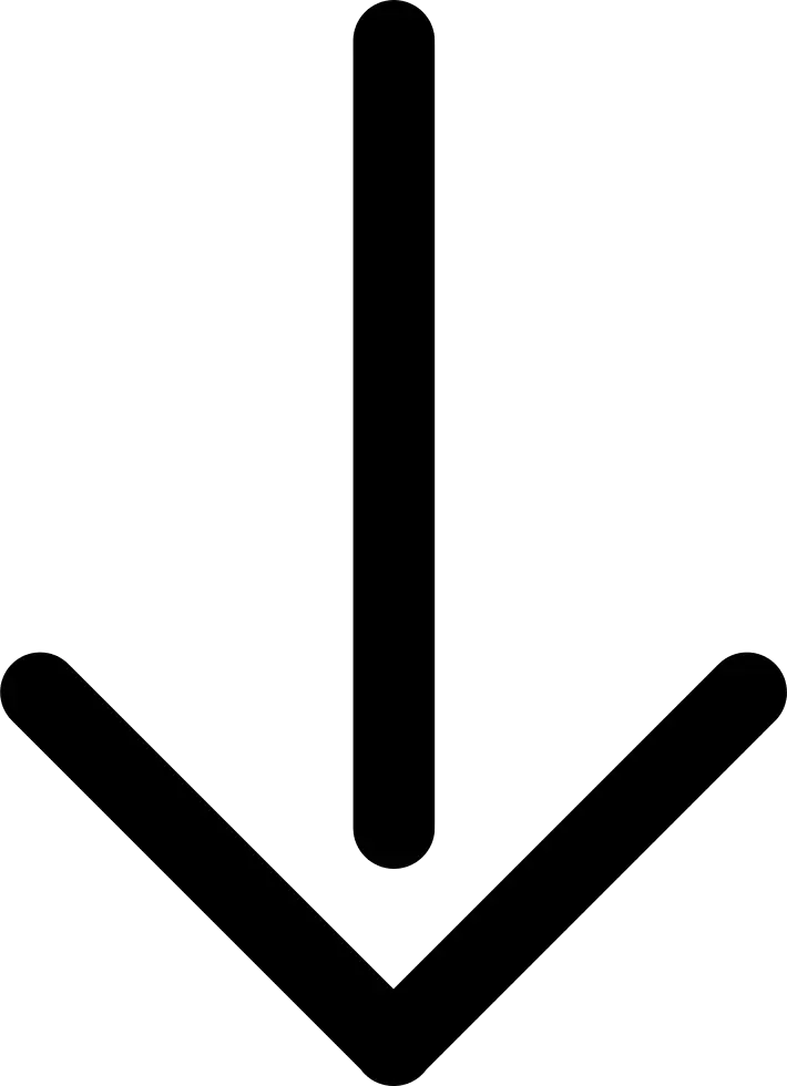 Thin Downward Arrow