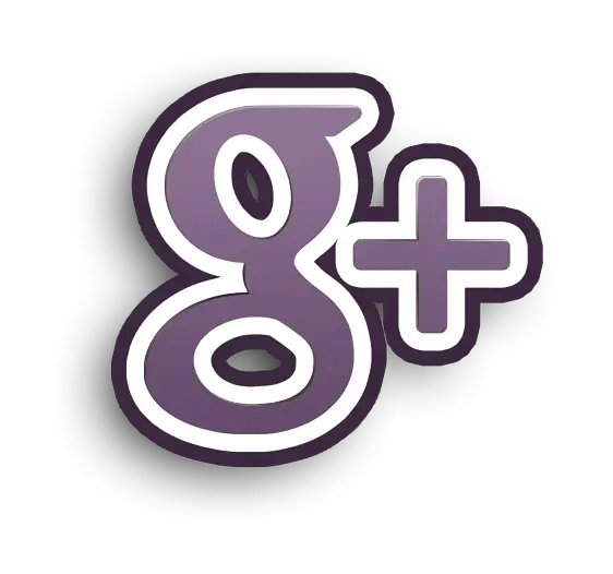 Purple G+ Social Media Icon