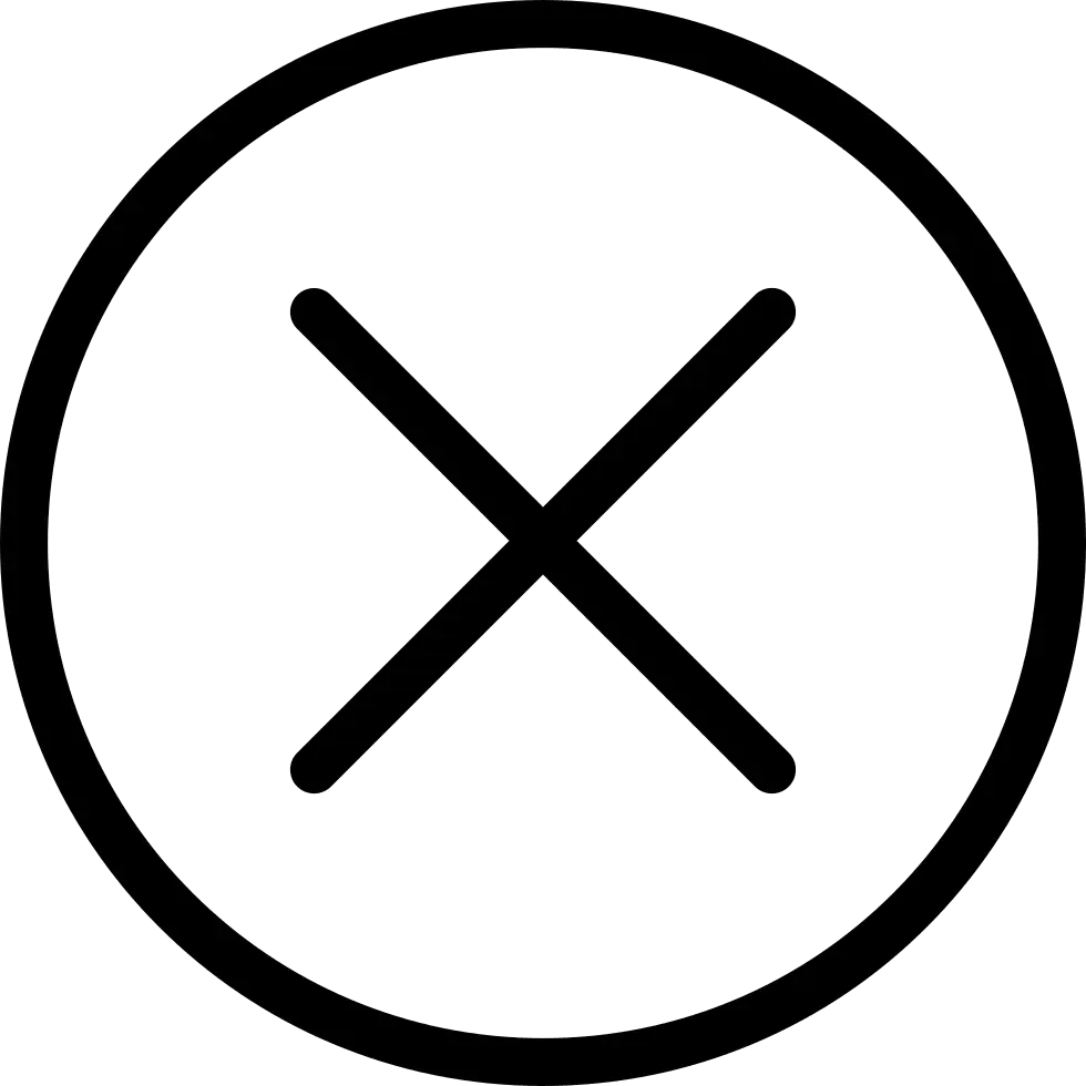 Simple Cancel Symbol Icon