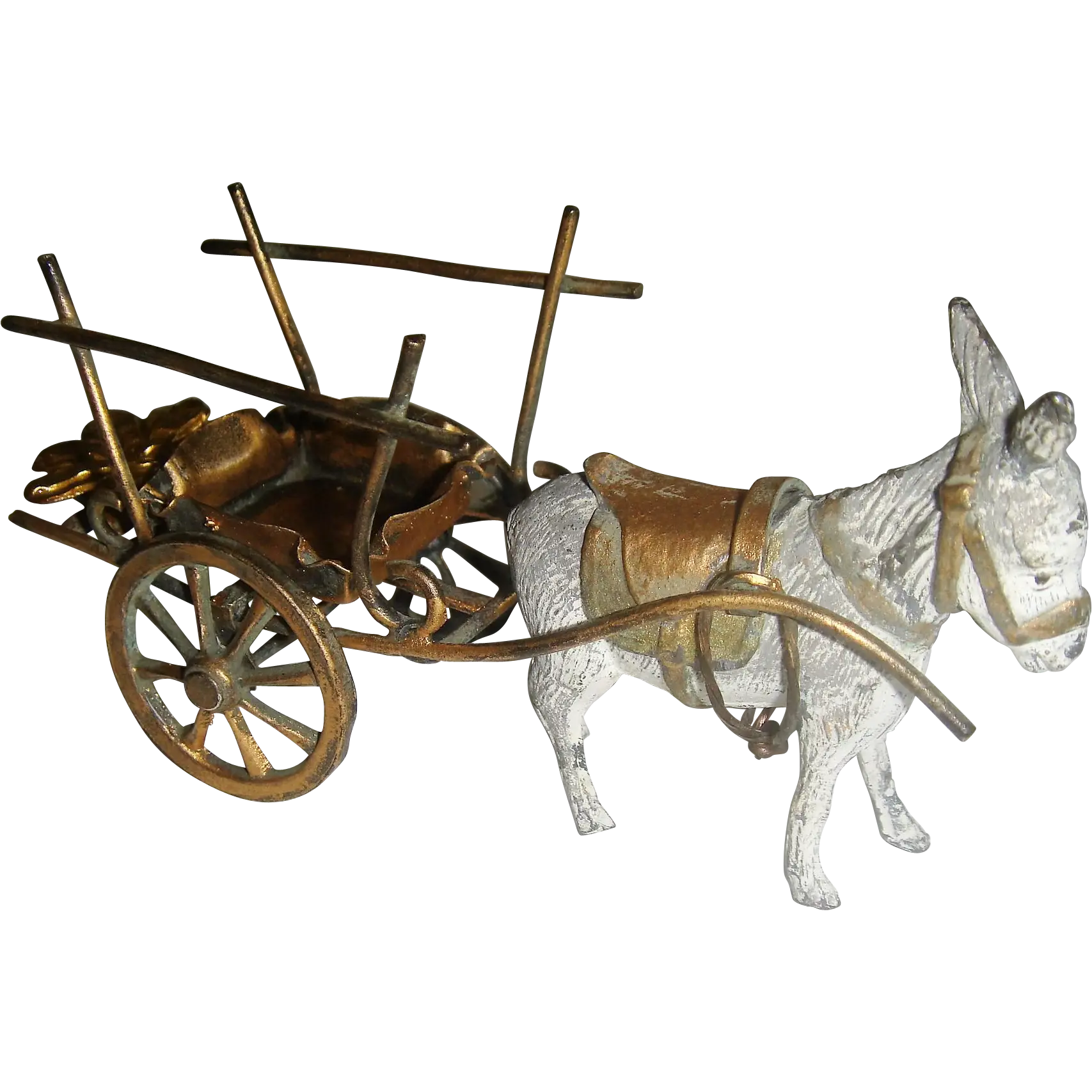 Vintage Donkey with Cart