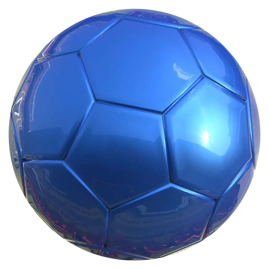 Blue Soccer Ball for Sports