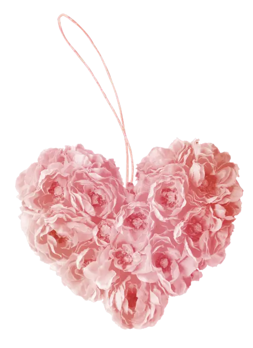 Heart Shaped Flowers Decoration