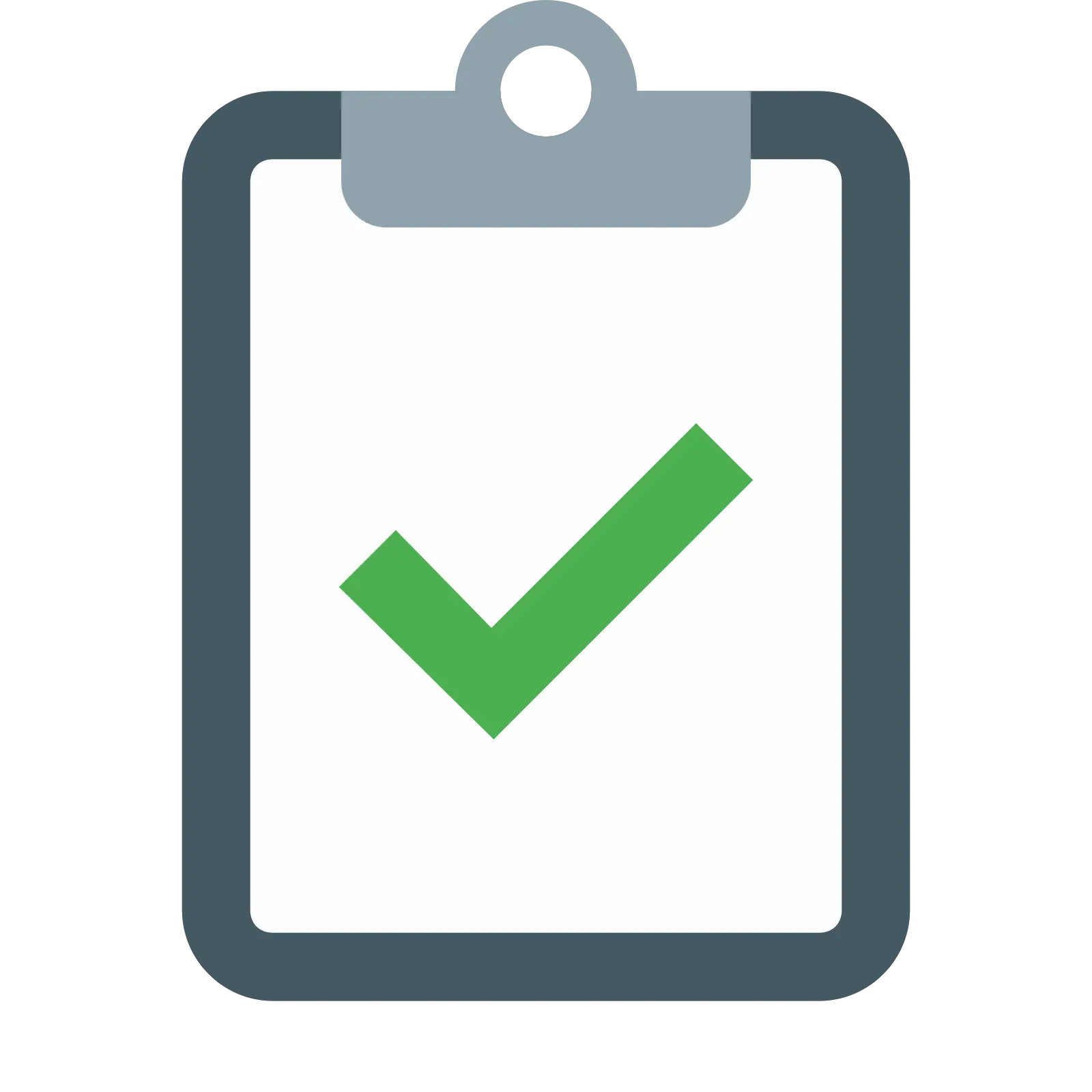 Clipboard with Green Checkmark