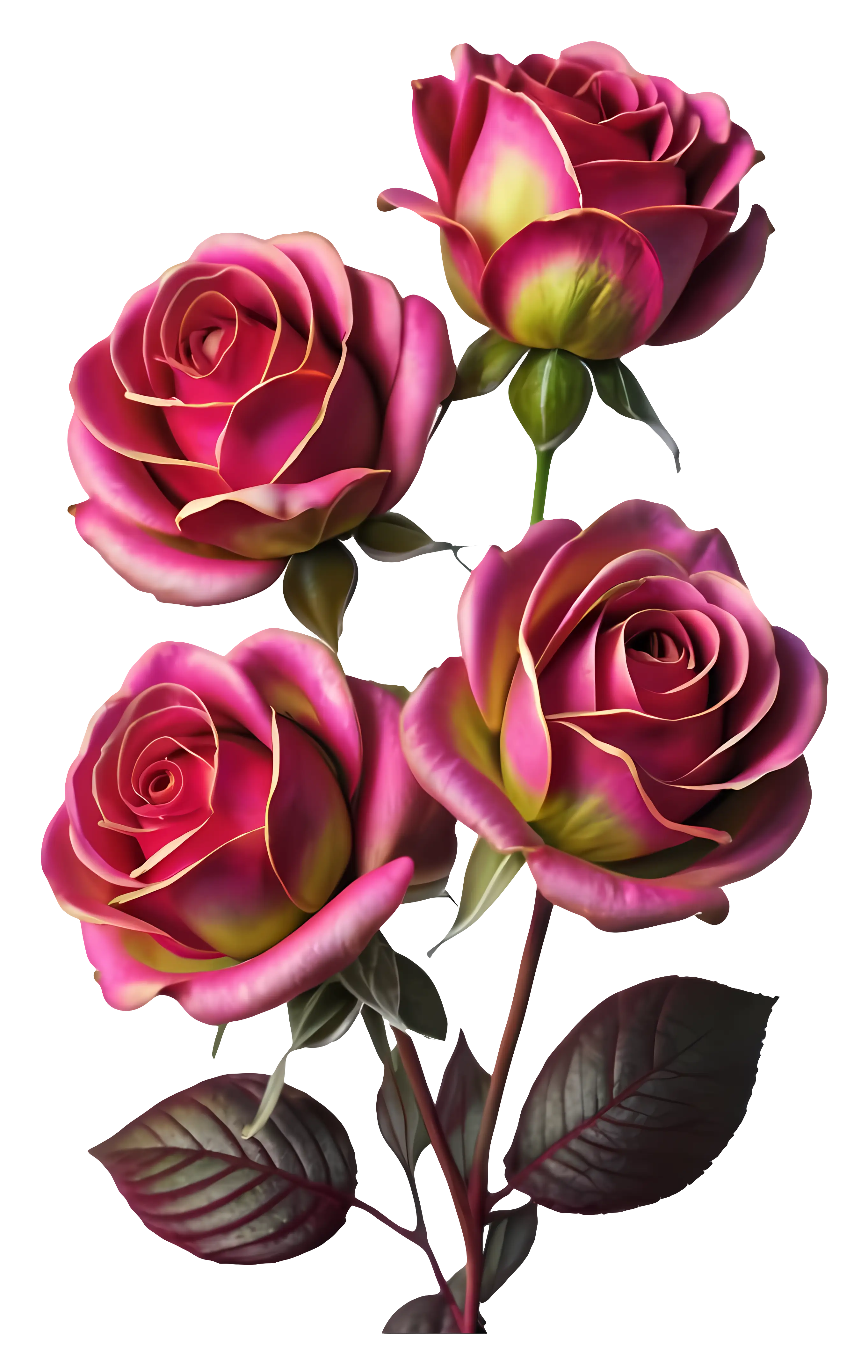 Elegant Pink Roses with Delicate Petals