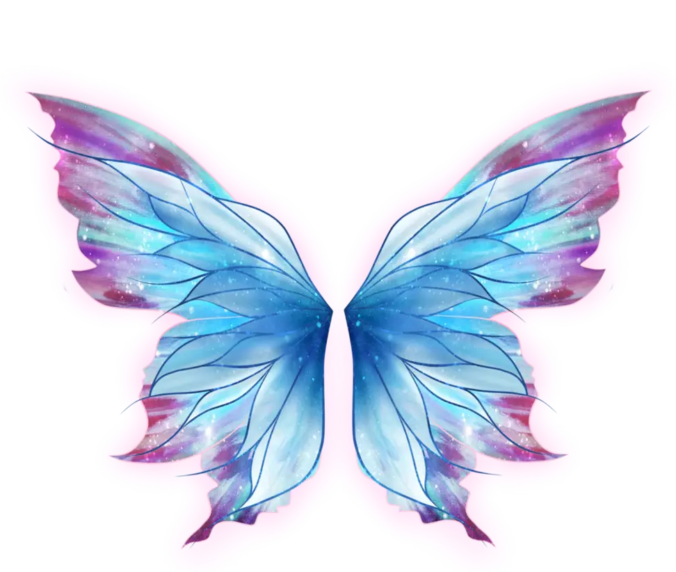 Fantasy Butterfly Wings with Vibrant Colors