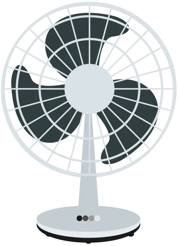 Simple Electric Fan Illustration