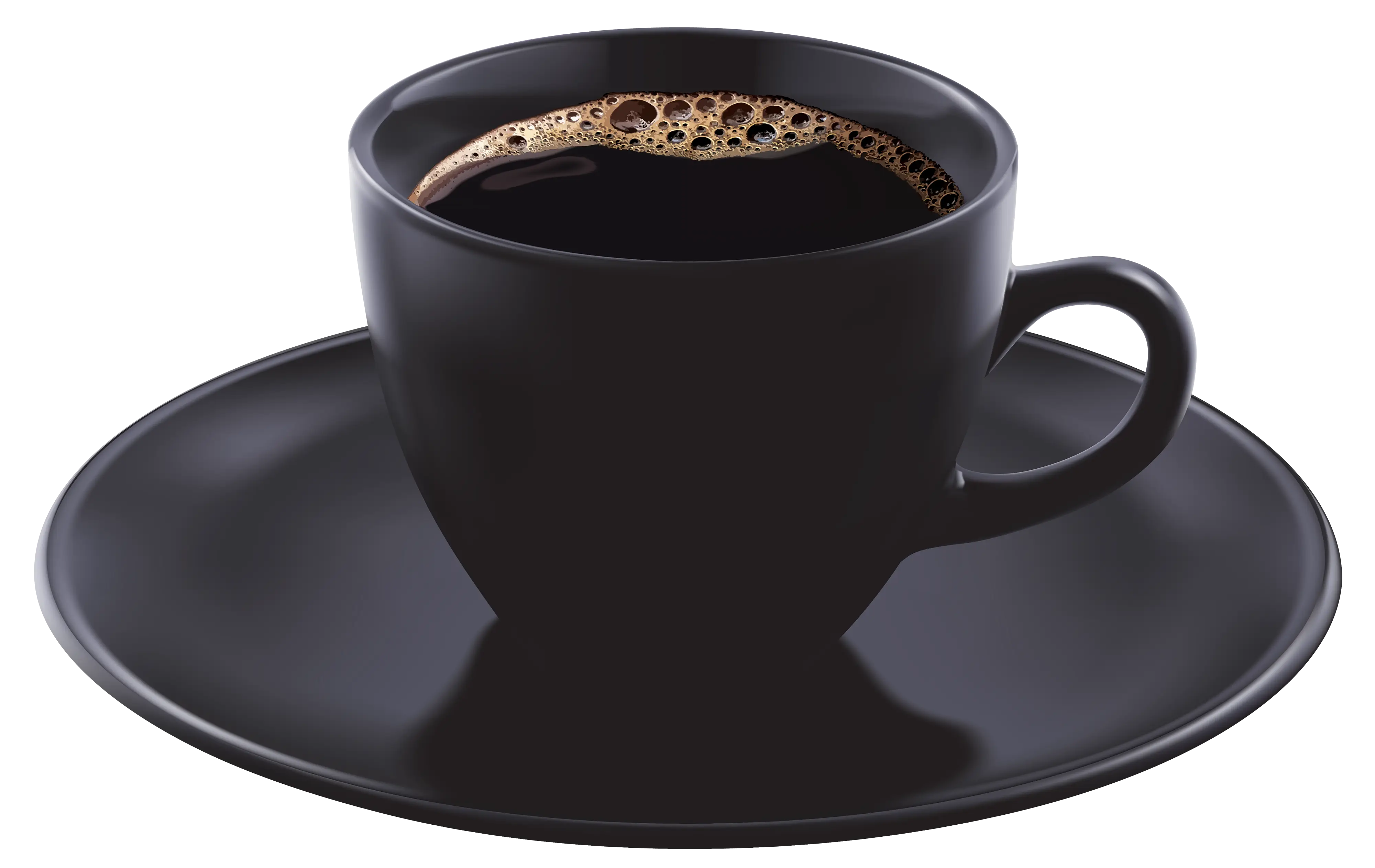 Black Coffee Cup with Hot Beverage