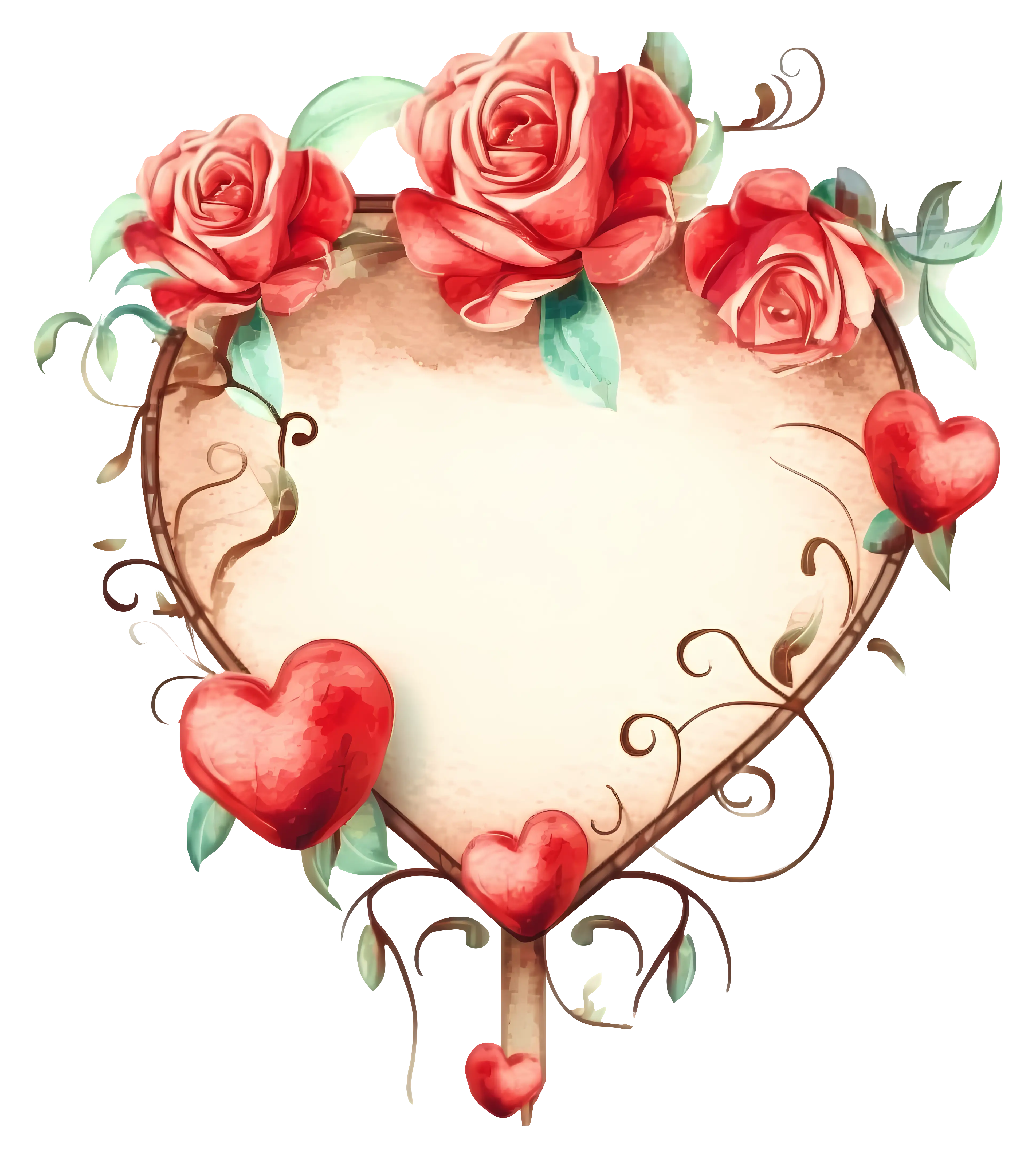 Beautiful Heart-Shaped Floral Decoration