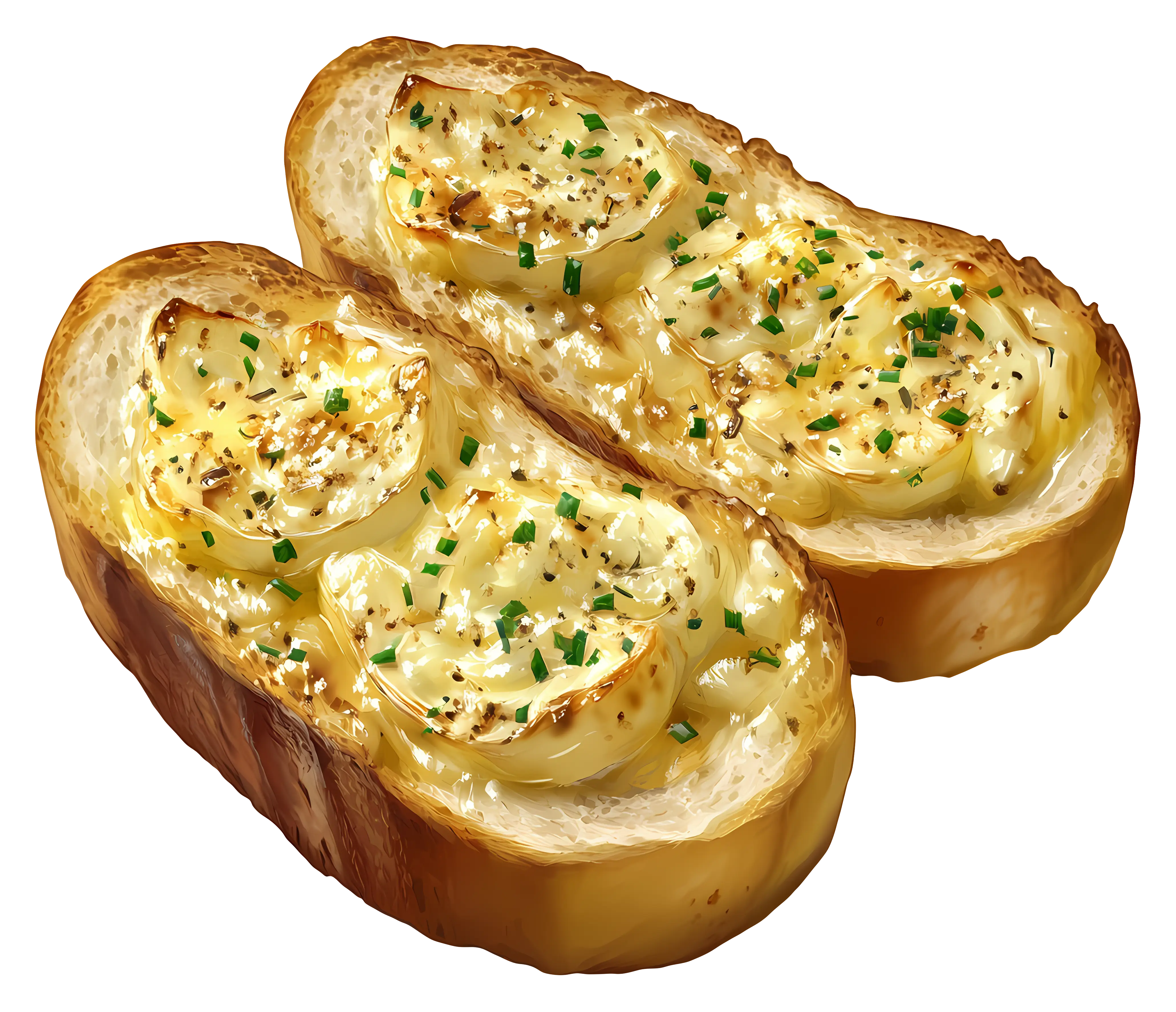 Garlic Bread with Cheese and Herbs