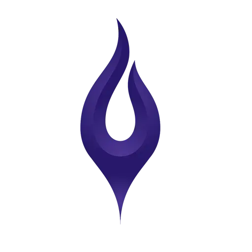 Purple Flame Symbol