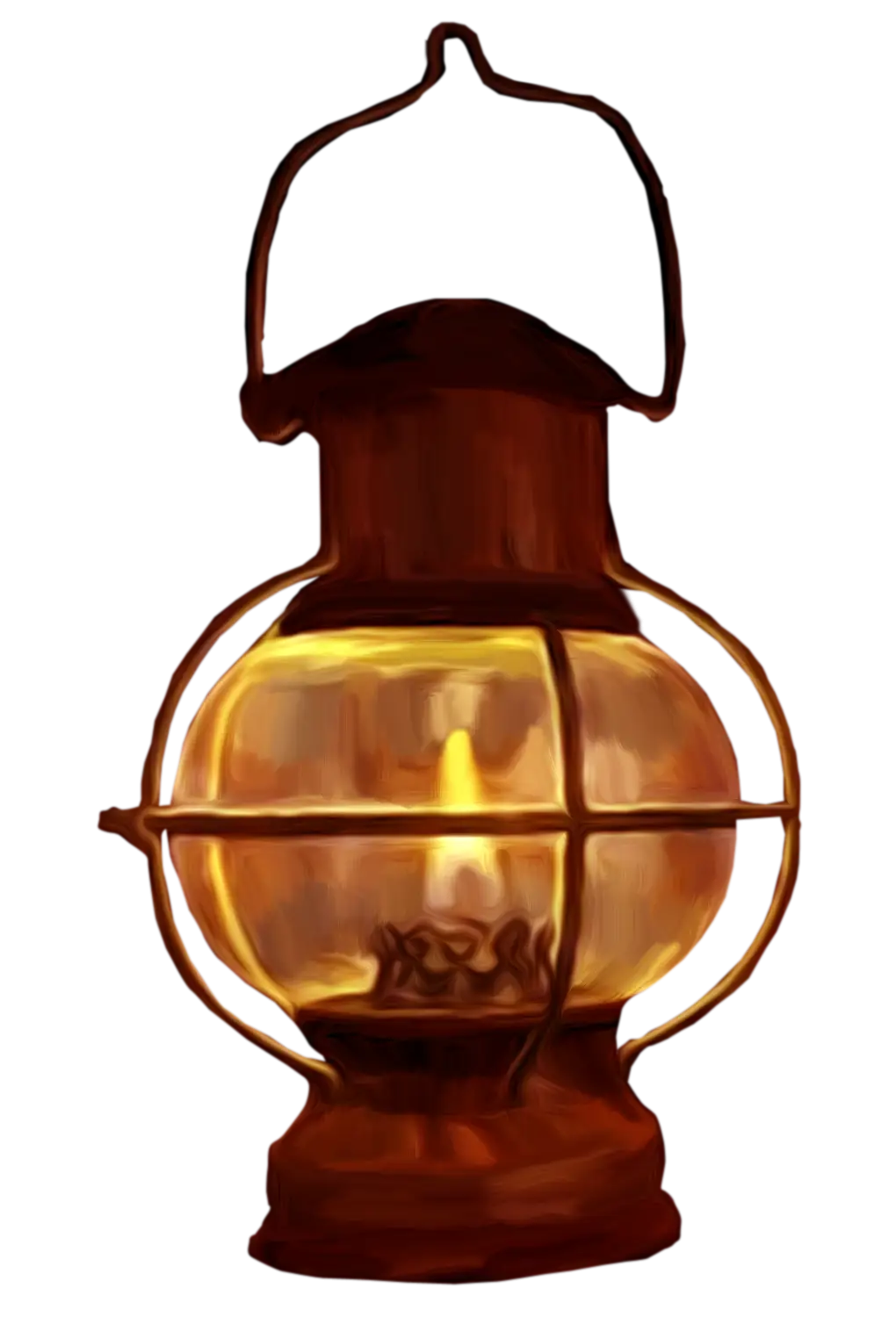 Vintage Lantern with Warm Glow