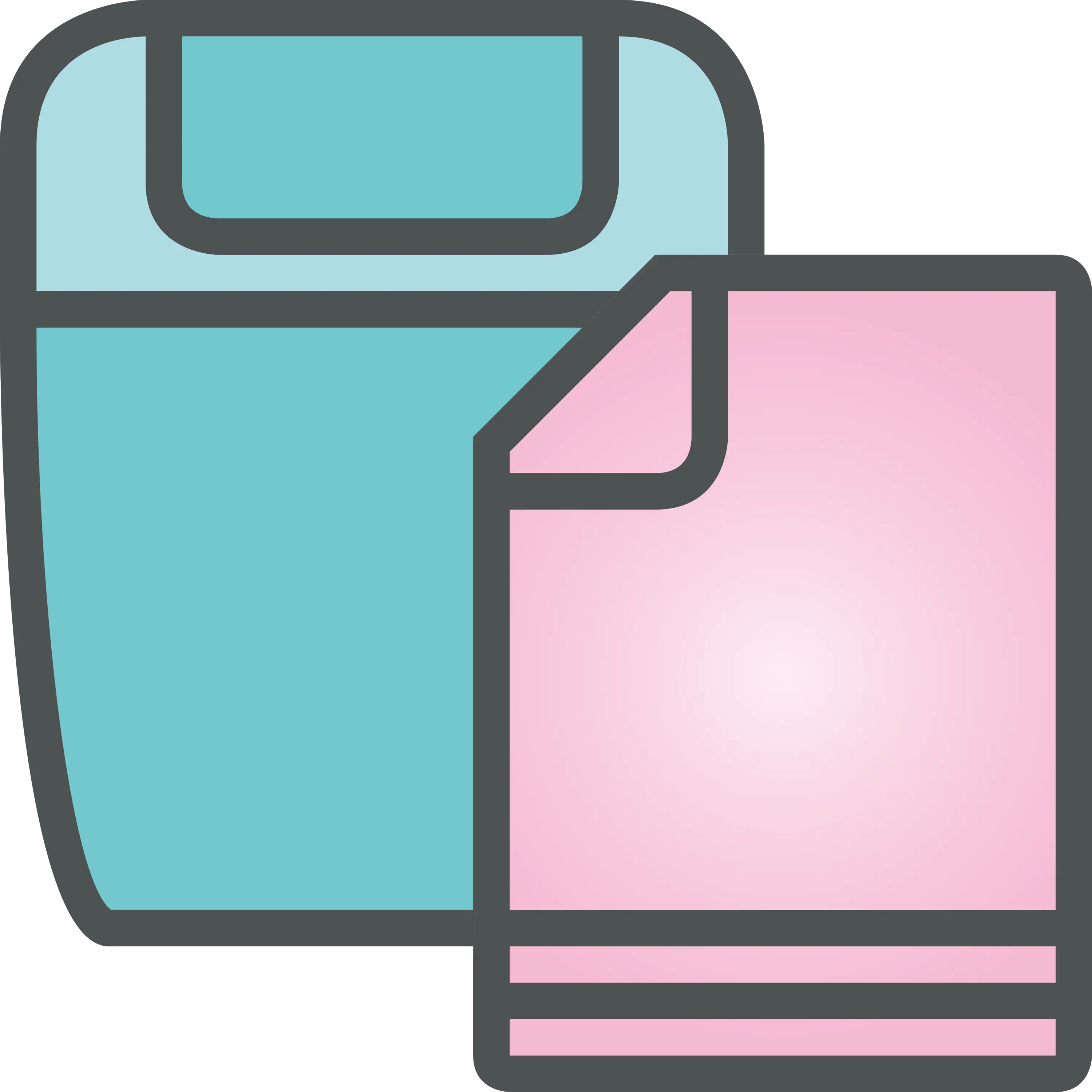 Pastel-Colored Folded Towels Illustration