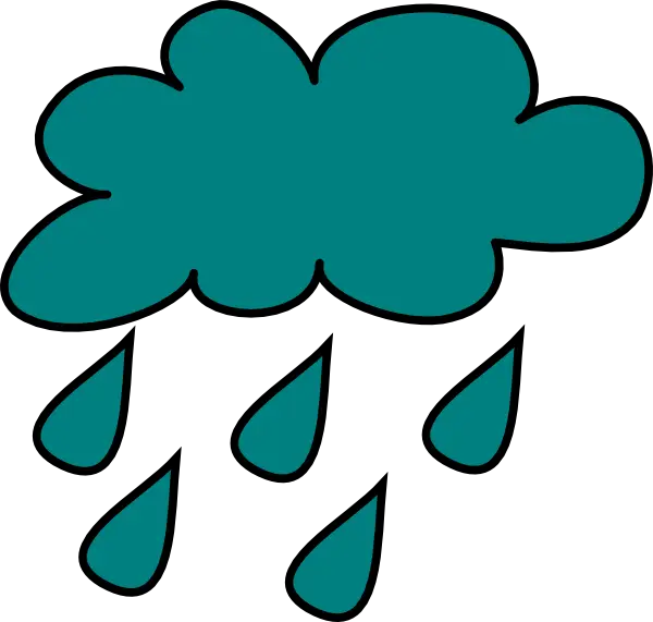 Rain Cloud with Droplets
