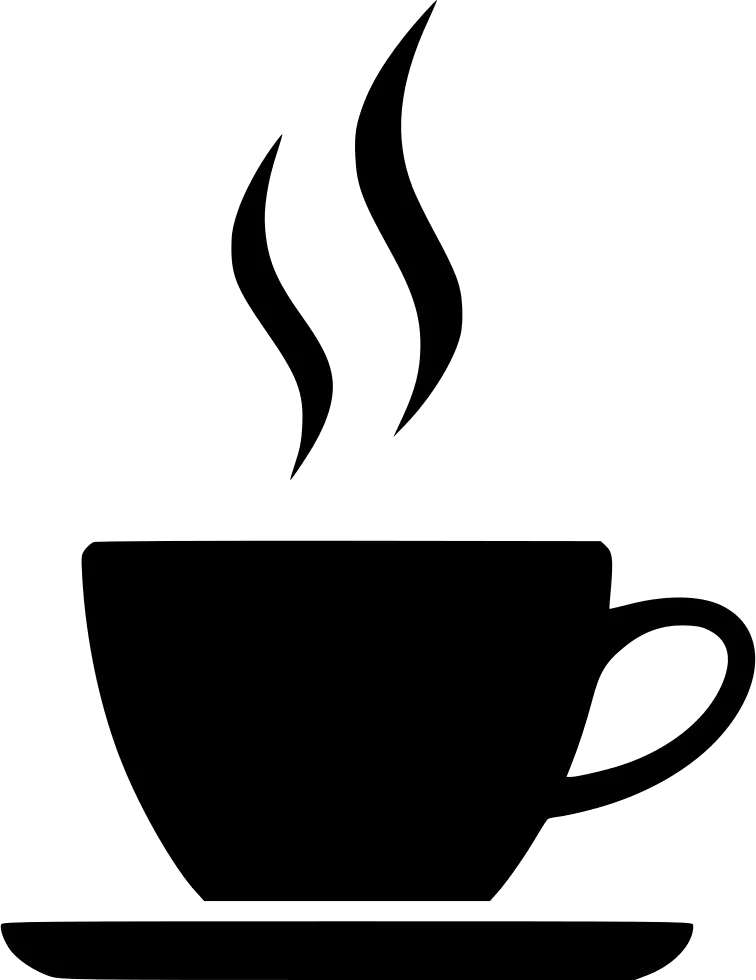 Black Coffee Cup with Steam