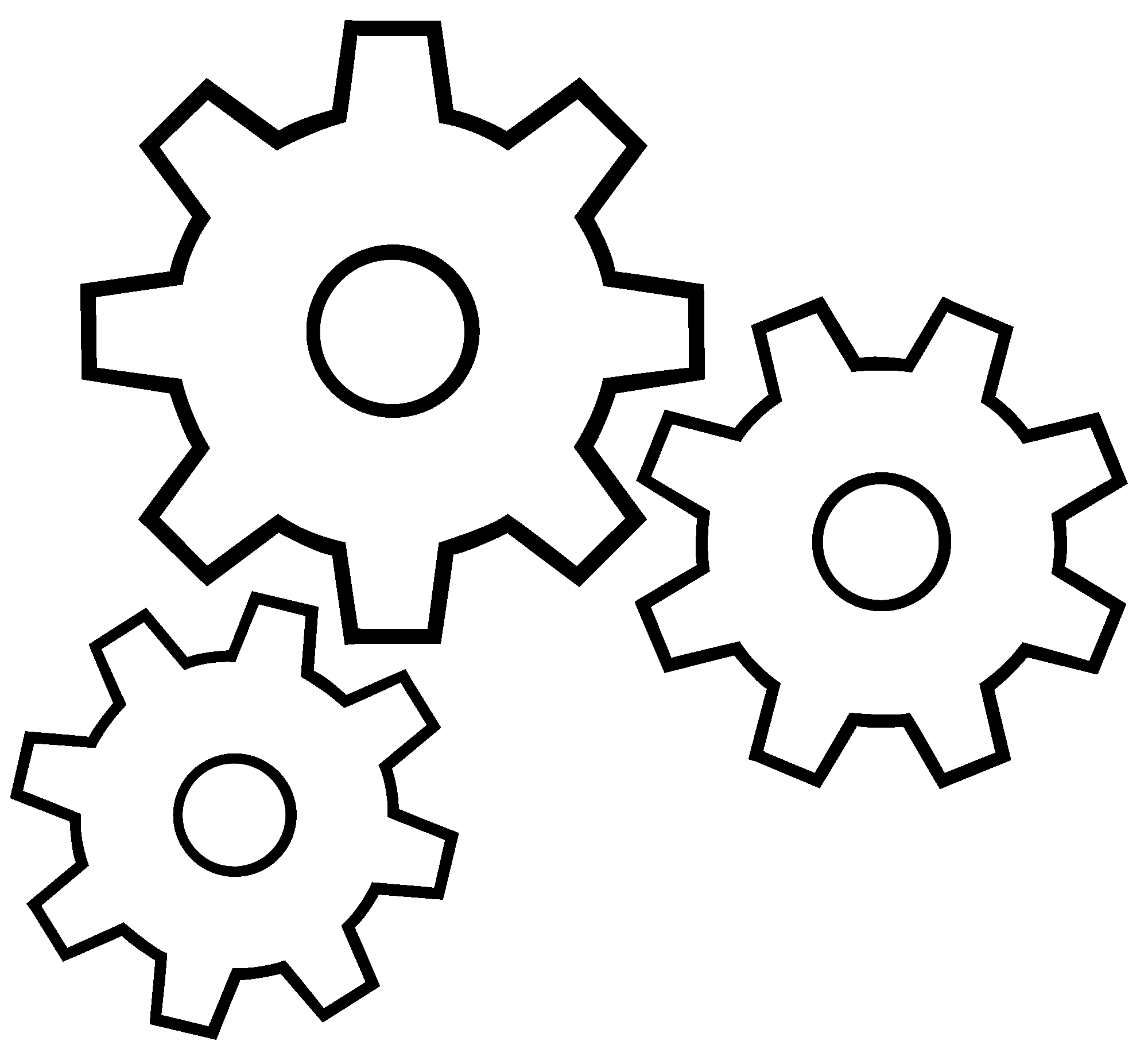 Outlined Gears for Mechanical Concept