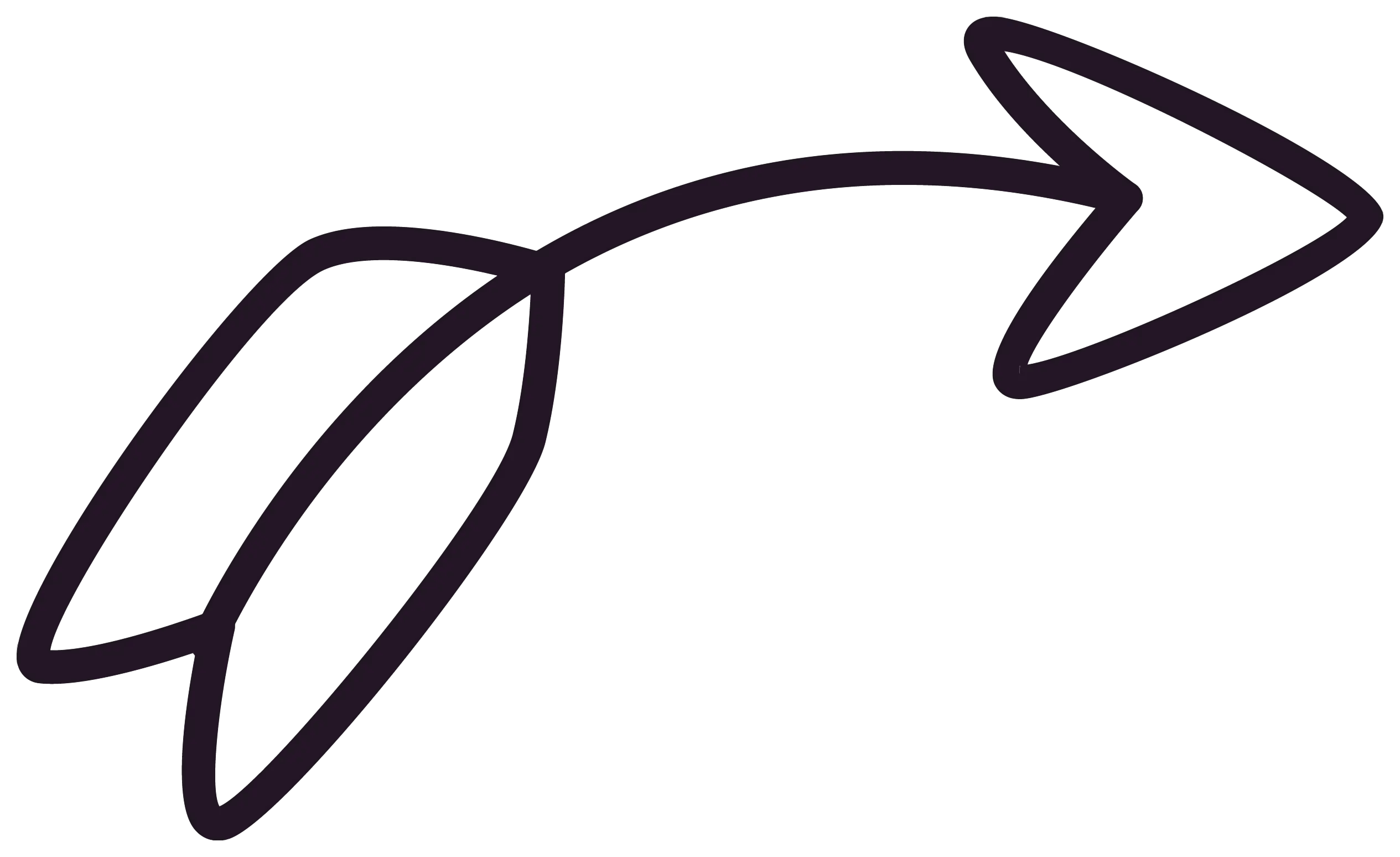 Curved Arrow Doodle