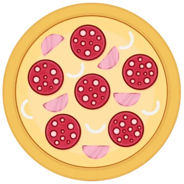 Delicious Pepperoni Pizza Illustration